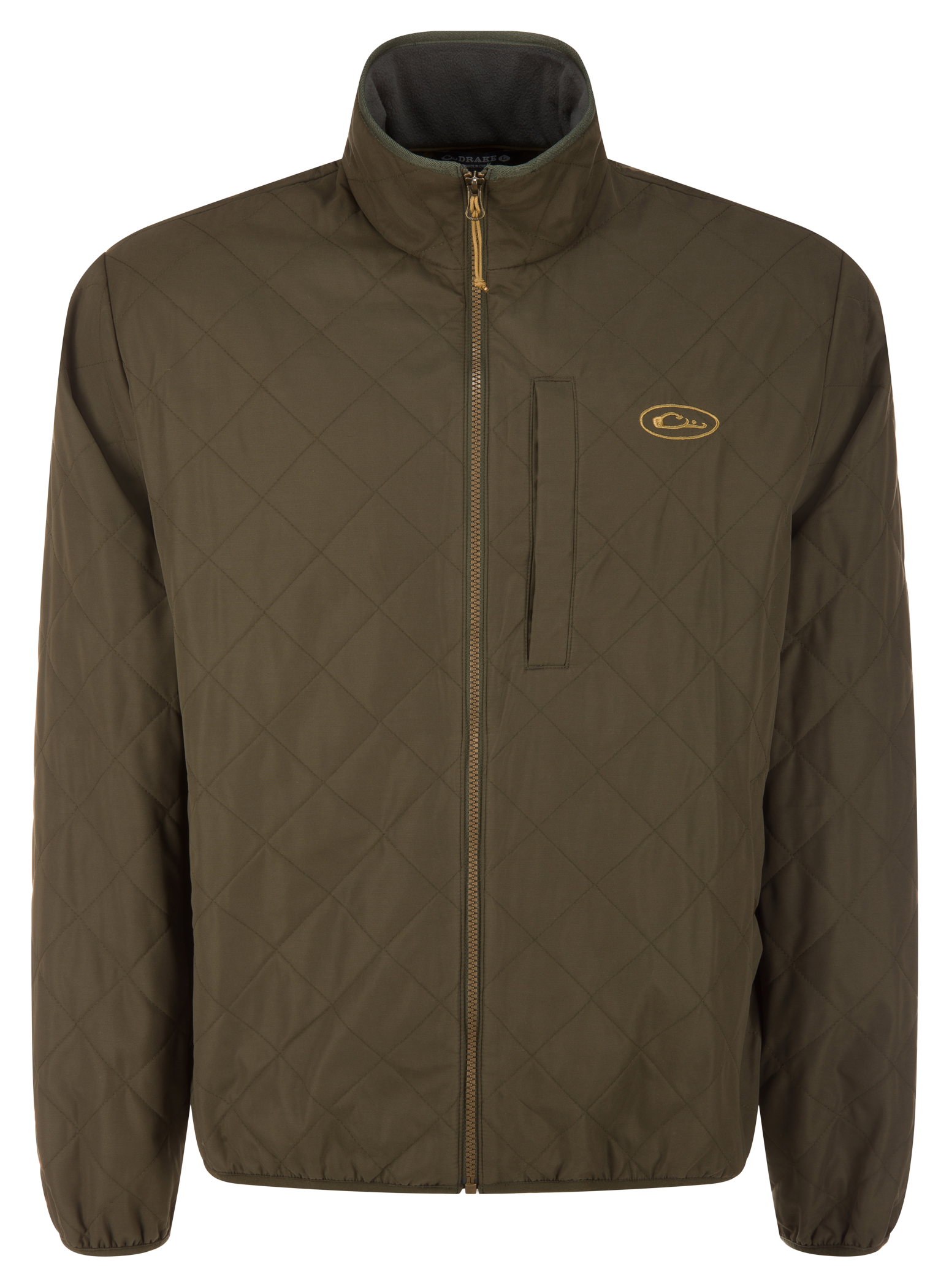 Image of Drake Waterfowl Delta Quilted Jacket - Forest Night Olive