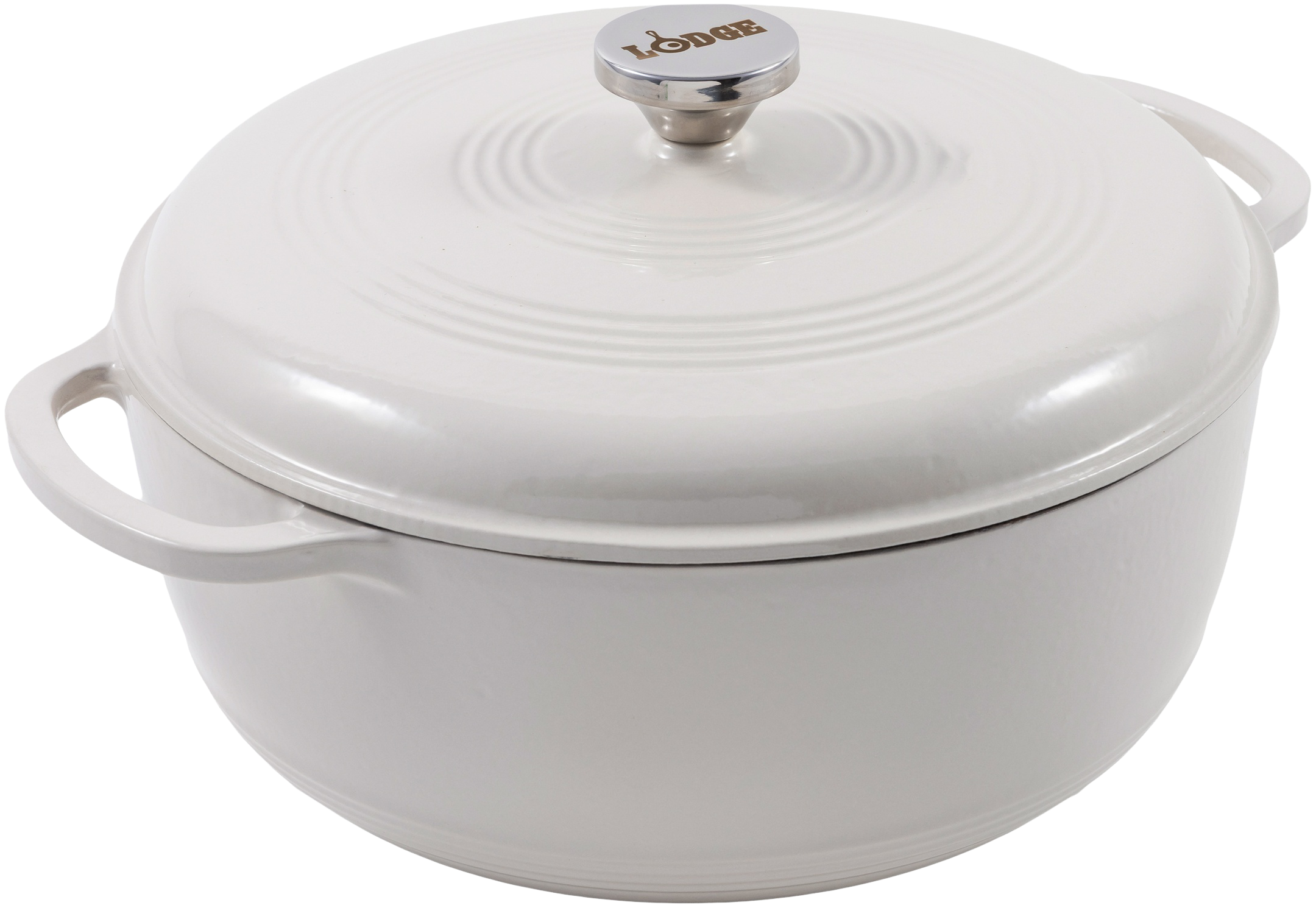 Lodge Color Enamel Dutch Oven - Oyster - 7.5 qt.