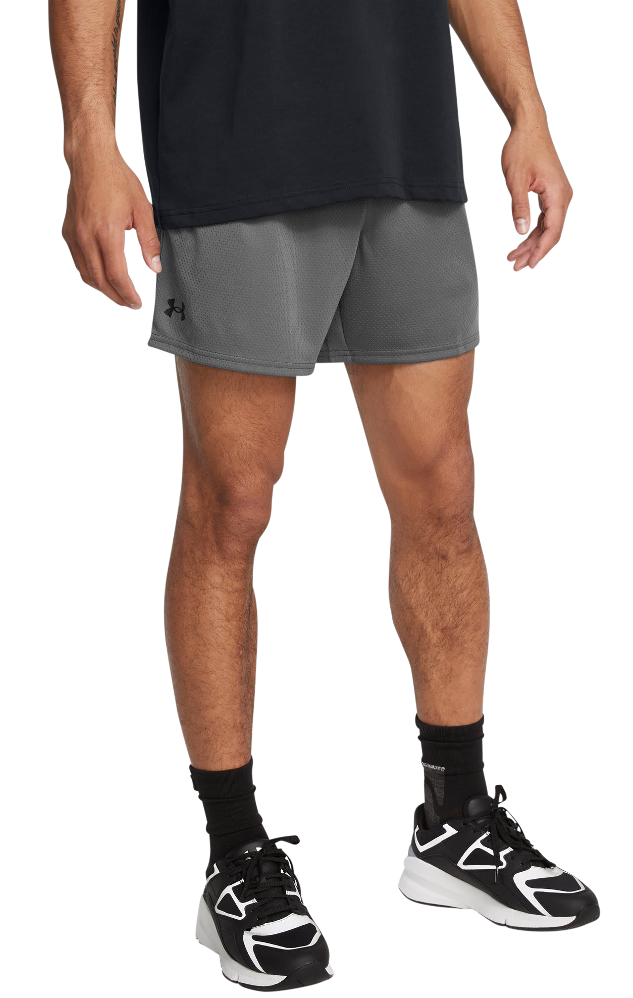 Image of under-armour-tech-mesh-6-shorts - Castlerock/Black