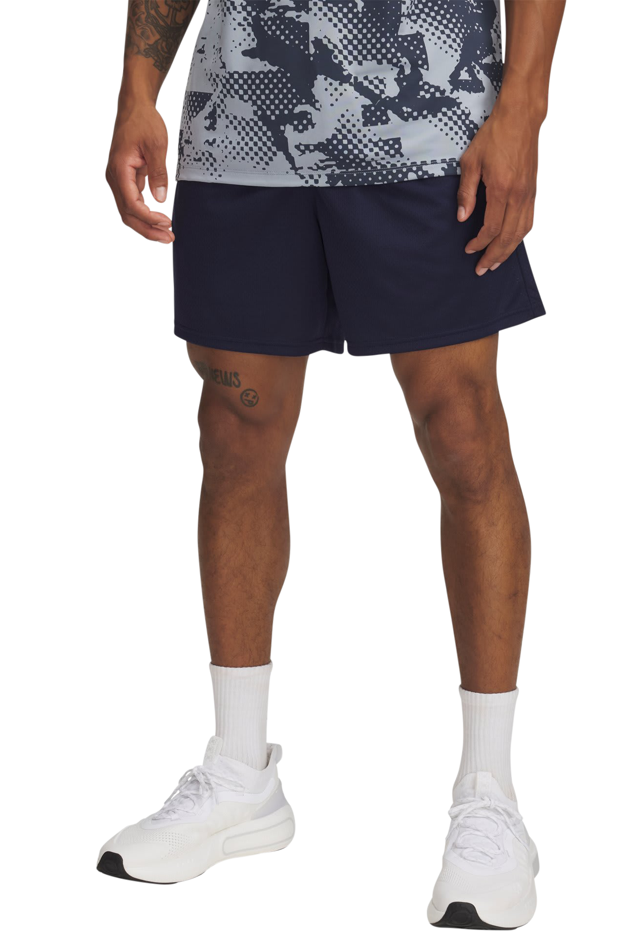 Image of under-armour-tech-mesh-6-shorts - Midnight Navy/Black