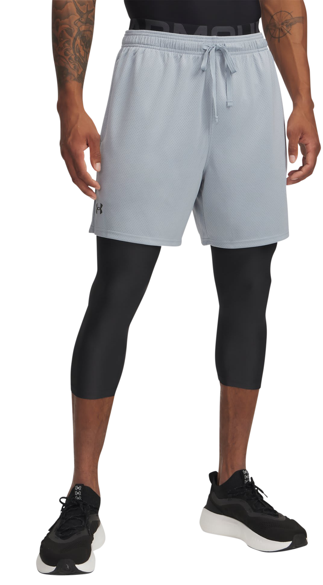 Image of under-armour-tech-mesh-6-shorts - Harbor Blue/Black