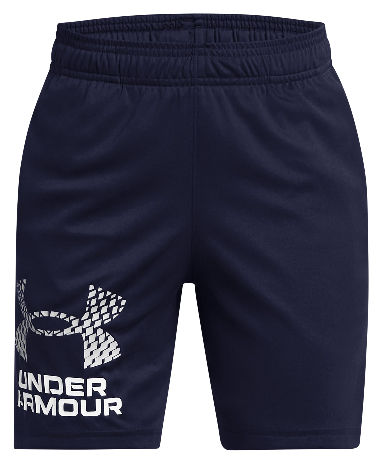 Image of Under Armour Tech Logo Shorts for Kids - Midnight Navy/Mod Gray