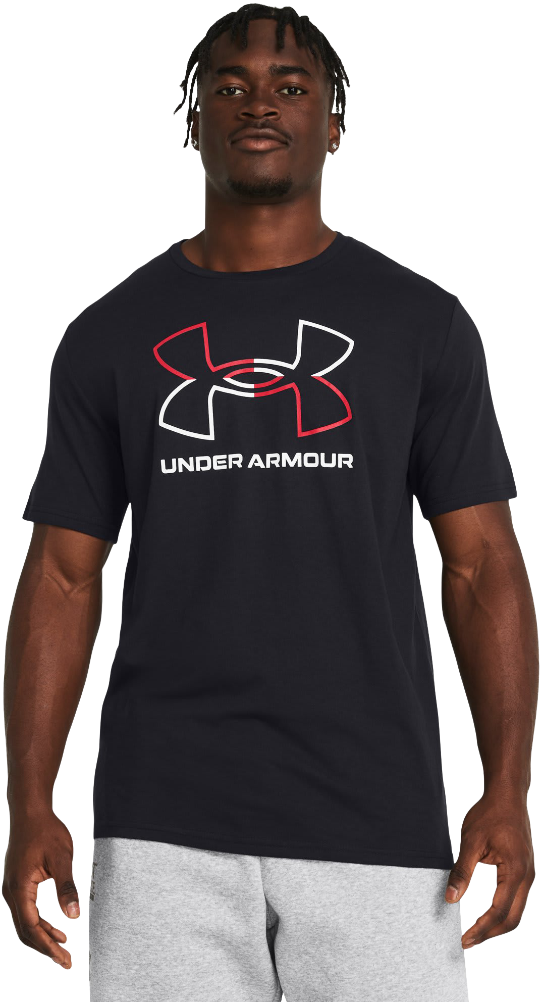 Image of Under Armour Foundation Short-Sleeve T-Shirt - Black/Red/White