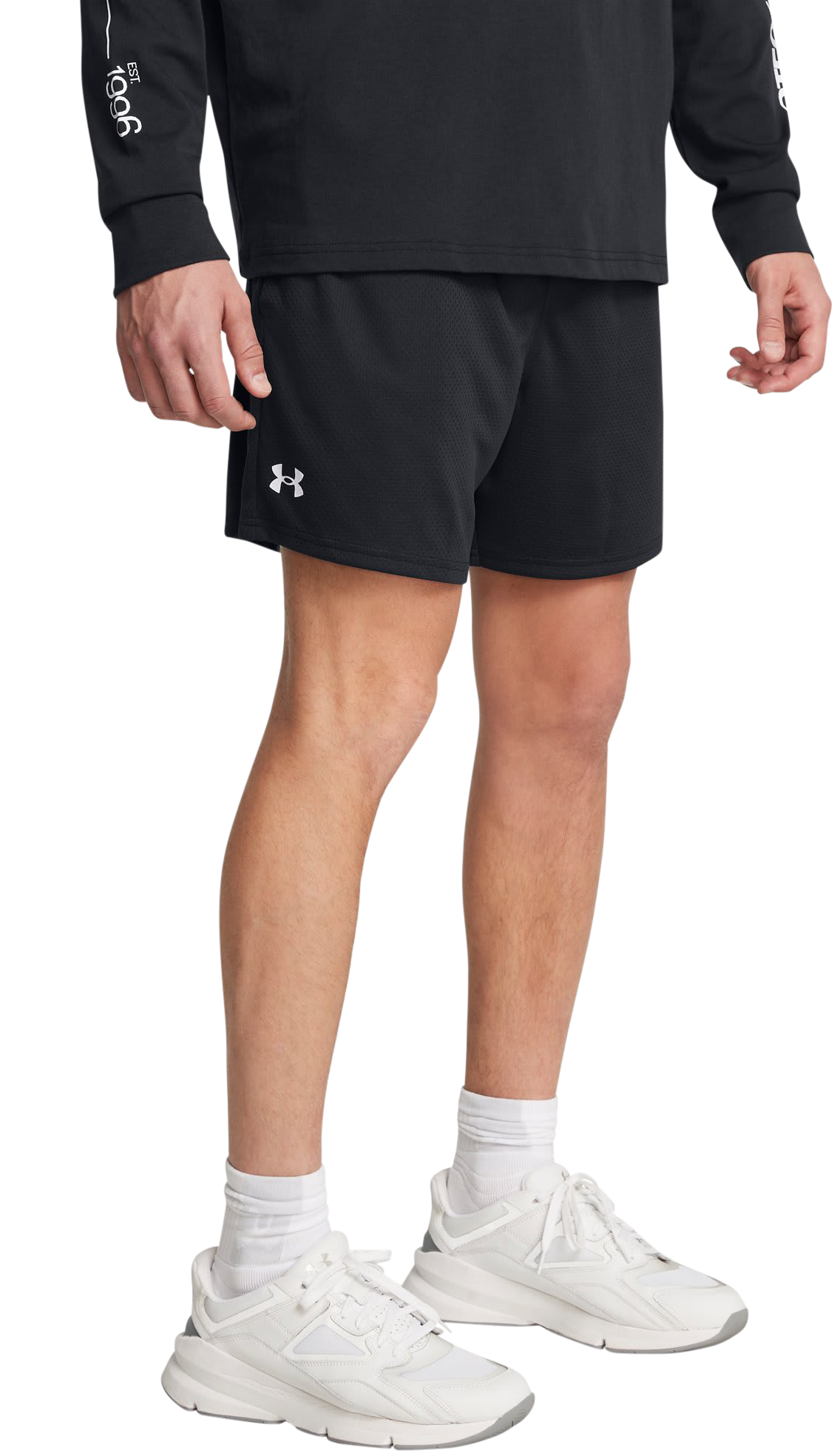 Image of under-armour-tech-mesh-6-shorts - Black/White