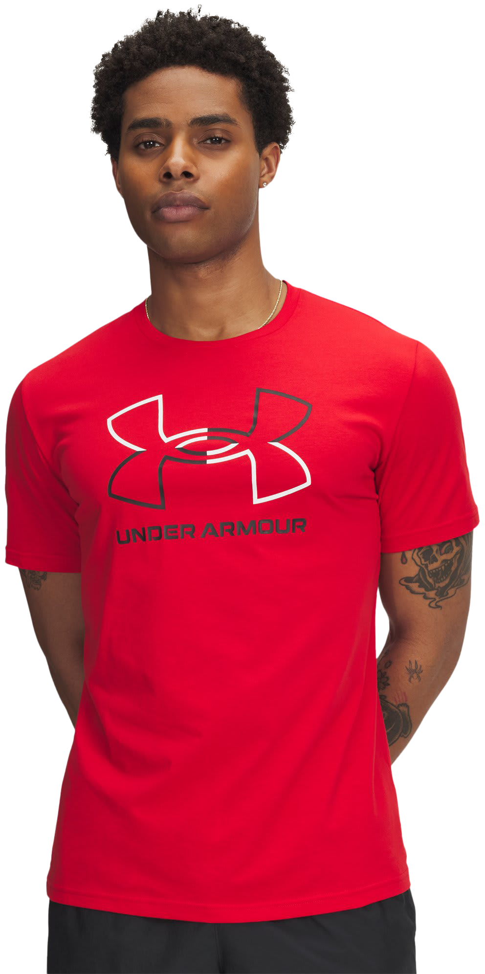 Image of Under Armour Foundation Short-Sleeve T-Shirt - Red/White/Black