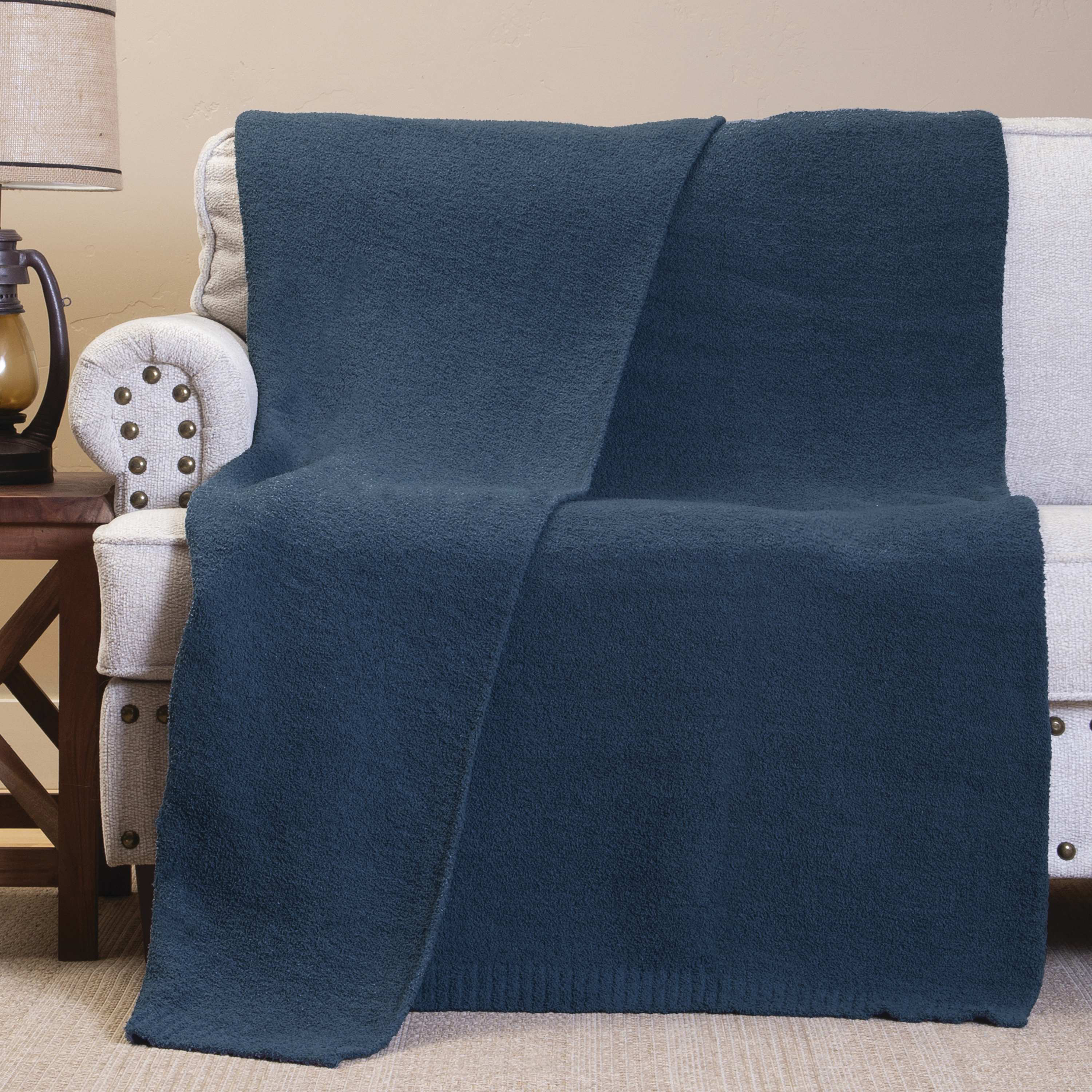 Image of Carstens, Inc. Stretchy Throw Blanket - Indigo Skies
