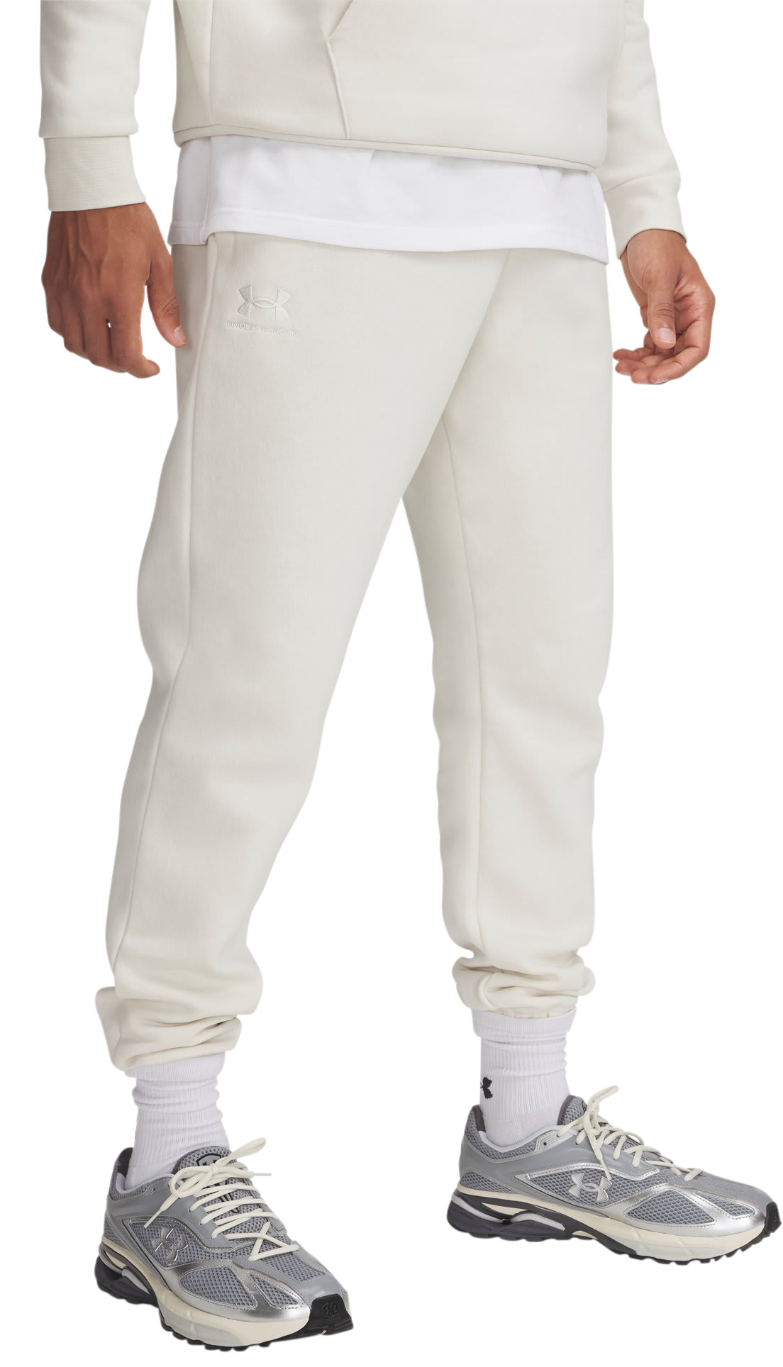 Image of Under Armour Icon Fleece Joggers - Stone/Stone