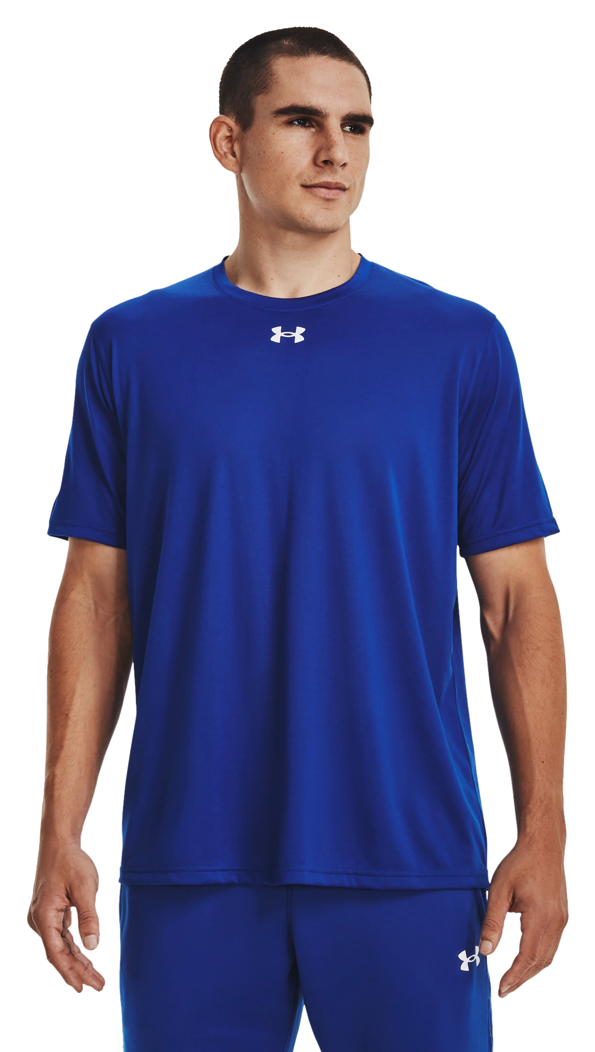 Image of Under Armour Team Tech Short-Sleeve T-Shirt - Royal/White
