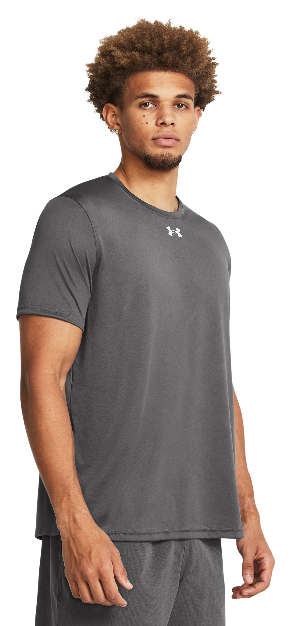 Image of Under Armour Team Tech Short-Sleeve T-Shirt - Castlerock/White