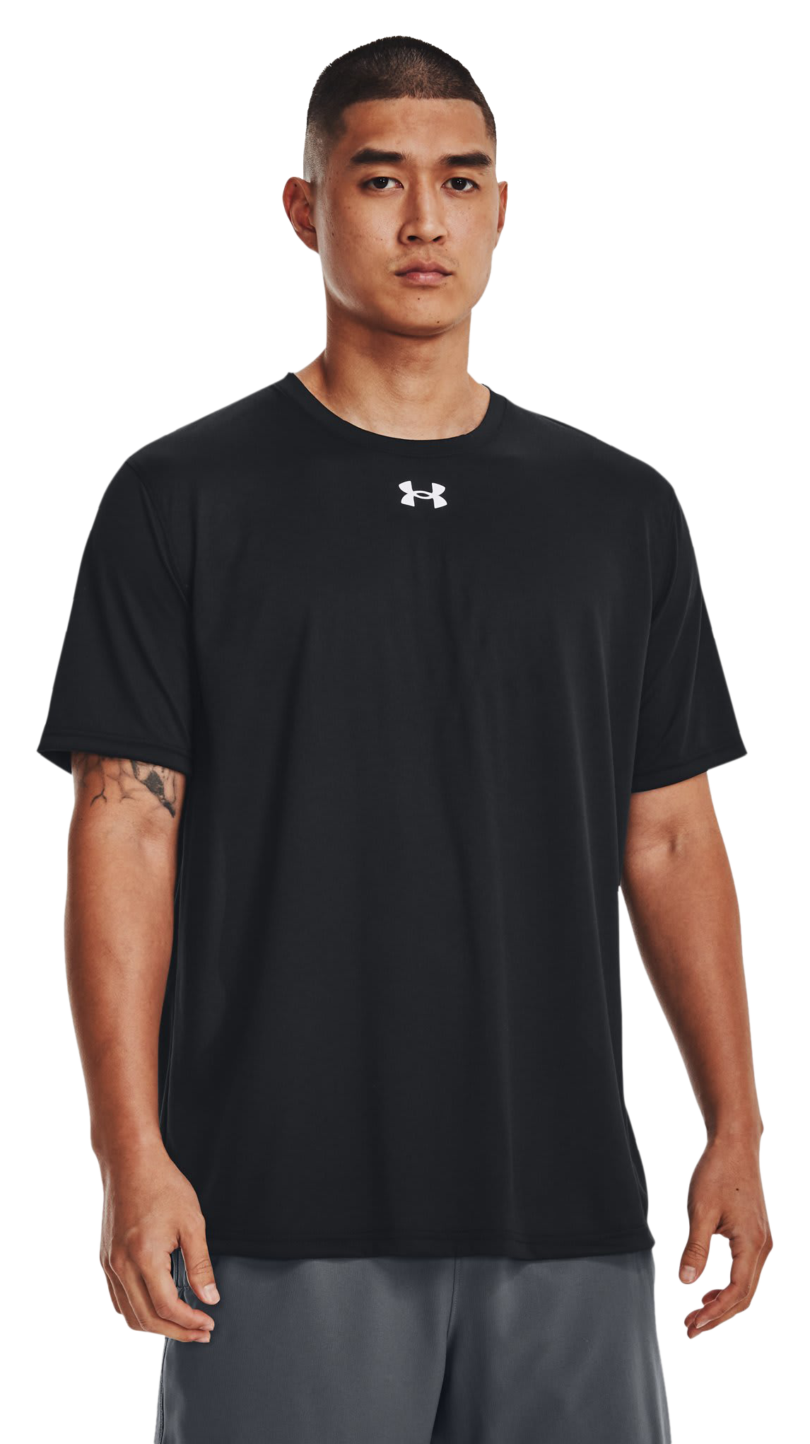 Image of Under Armour Team Tech Short-Sleeve T-Shirt - Black/White