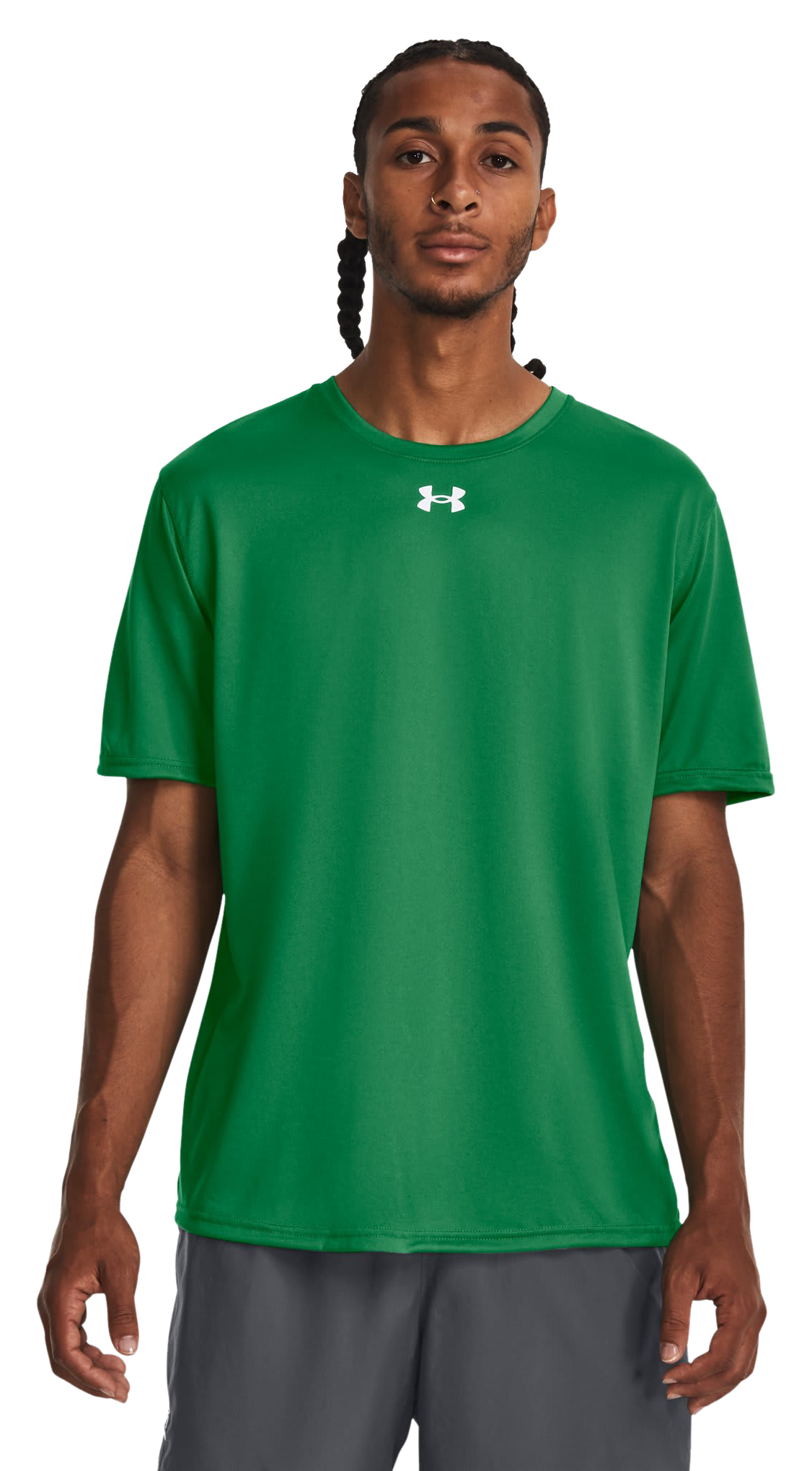 Image of Under Armour Team Tech Short-Sleeve T-Shirt - Team Kelly Green/White