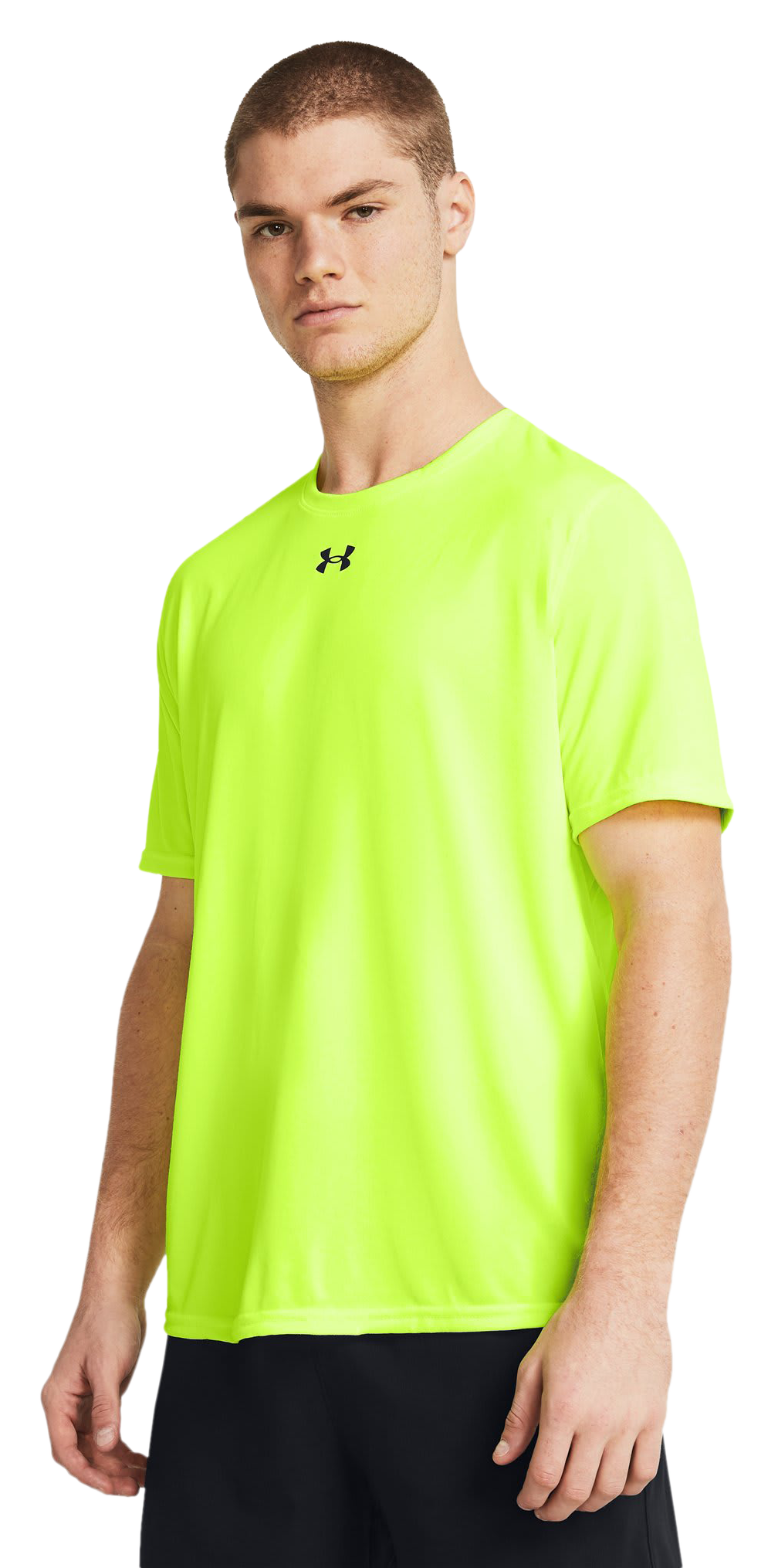 Image of Under Armour Team Tech Short-Sleeve T-Shirt - High Vis Yellow/Black