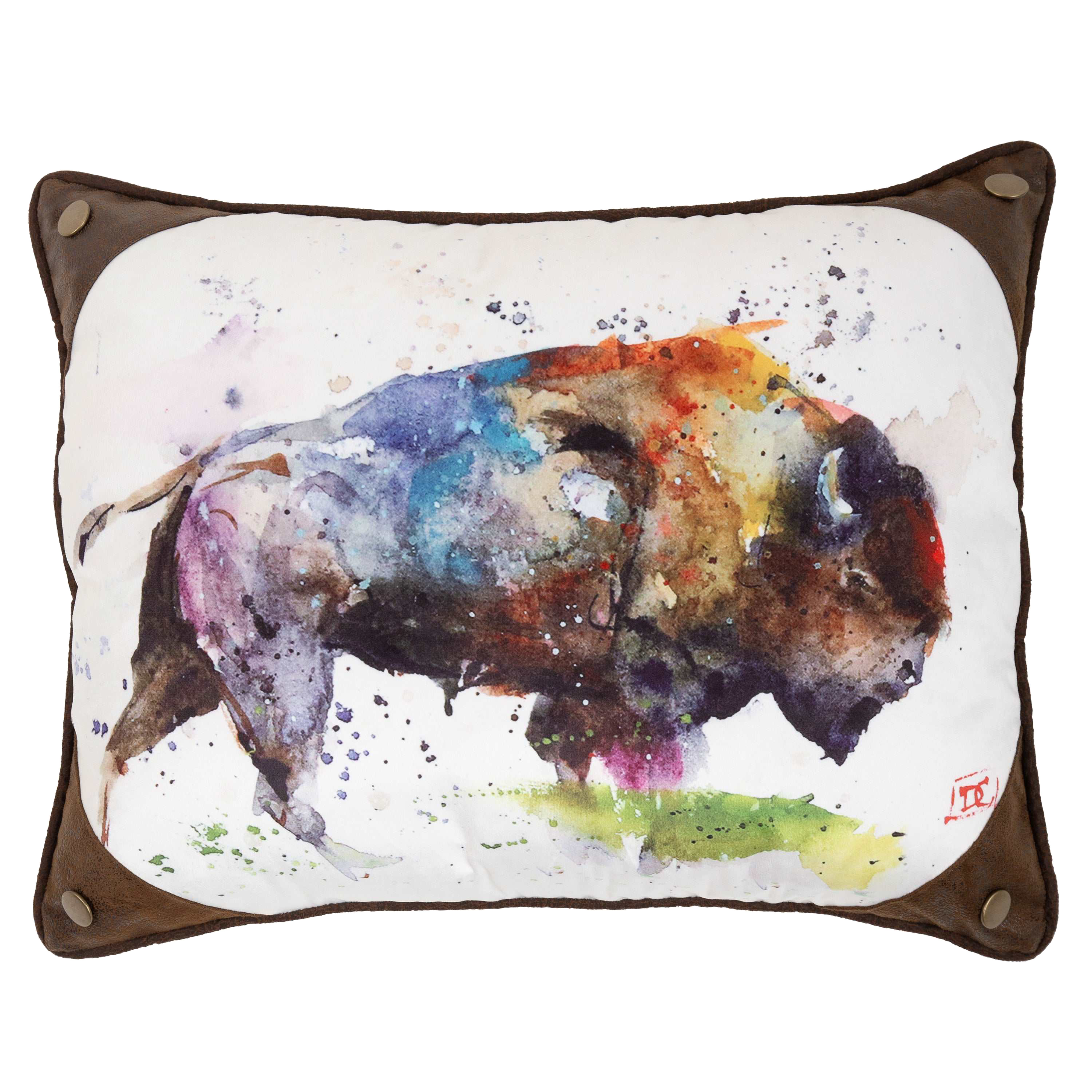 Image of Carstens, Inc. Dean Crouser Bison Pillow