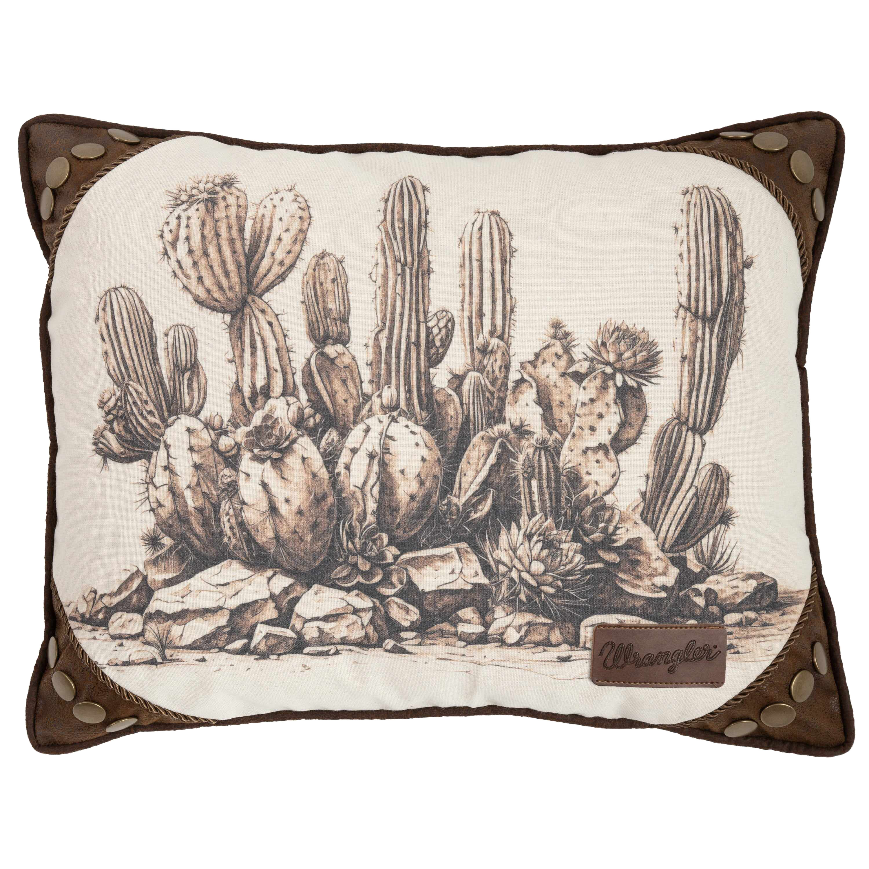 Image of Carstens, Inc. Wrangler Cacti Pillow