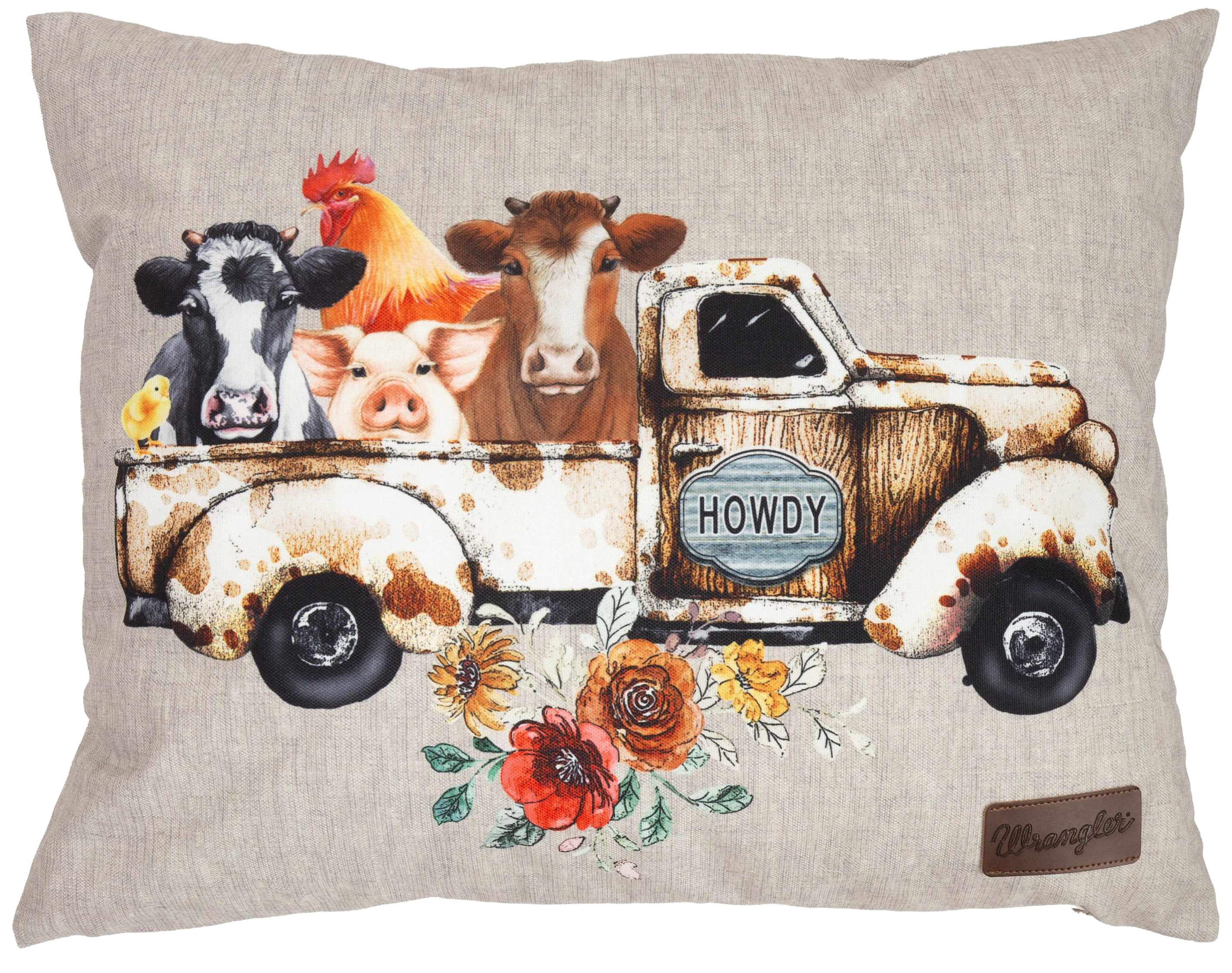 Image of Carstens, Inc. Wrangler Vintage Truck Outdoor Pillow