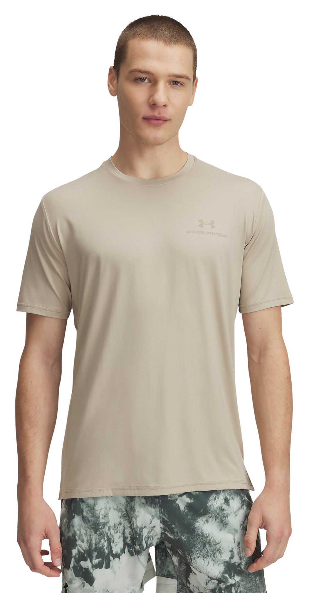 Image of Under Armour RUSH Energy Short-Sleeve T-Shirt - City Khaki/City Khaki