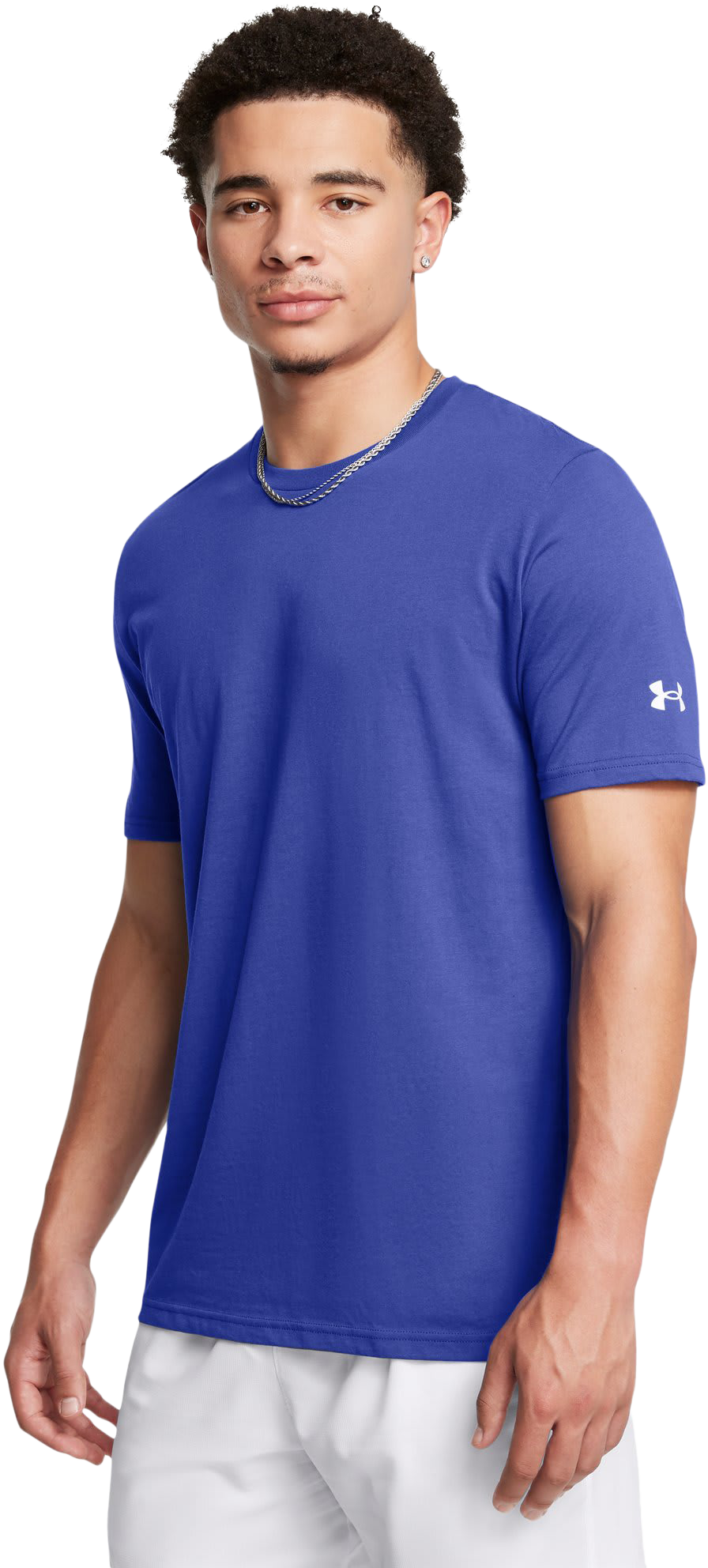 Image of Under Armour Athletics Short-Sleeve Shirt - Royal/White