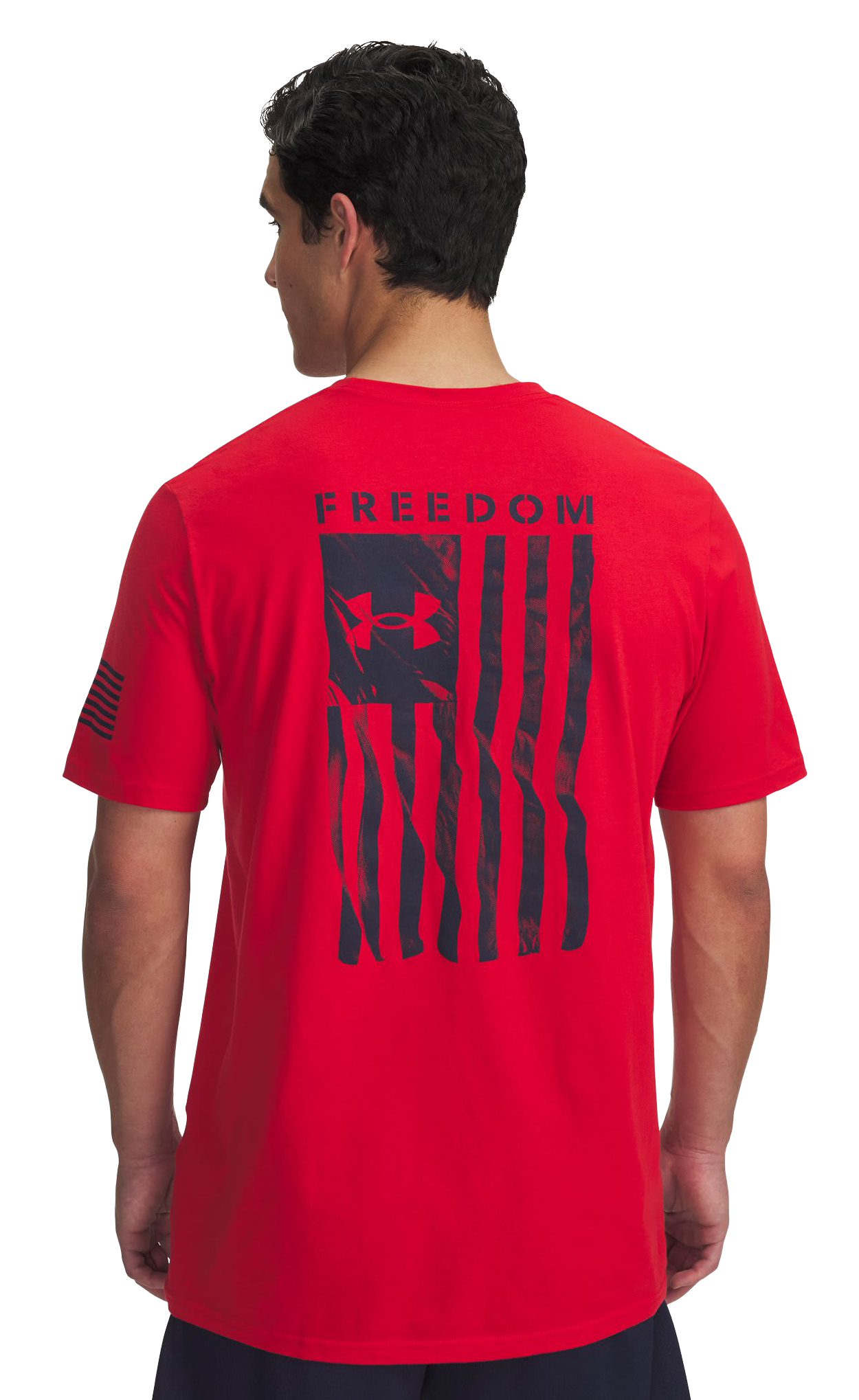 Image of Under Armour Freedom Flag Graphic Short-Sleeve T-Shirt - Red/Midnight Navy