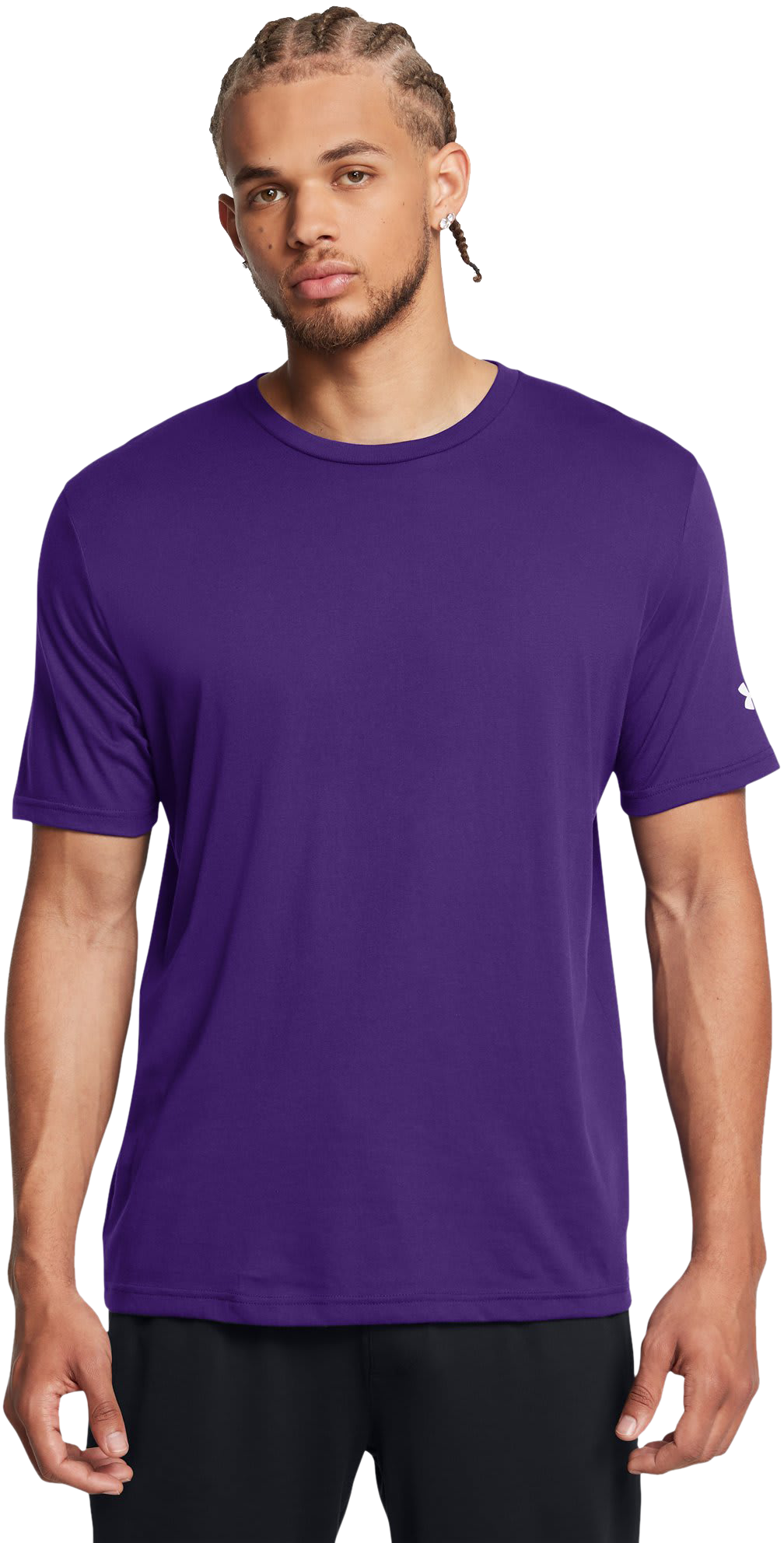 Image of Under Armour Athletics Short-Sleeve Shirt - Purple/White