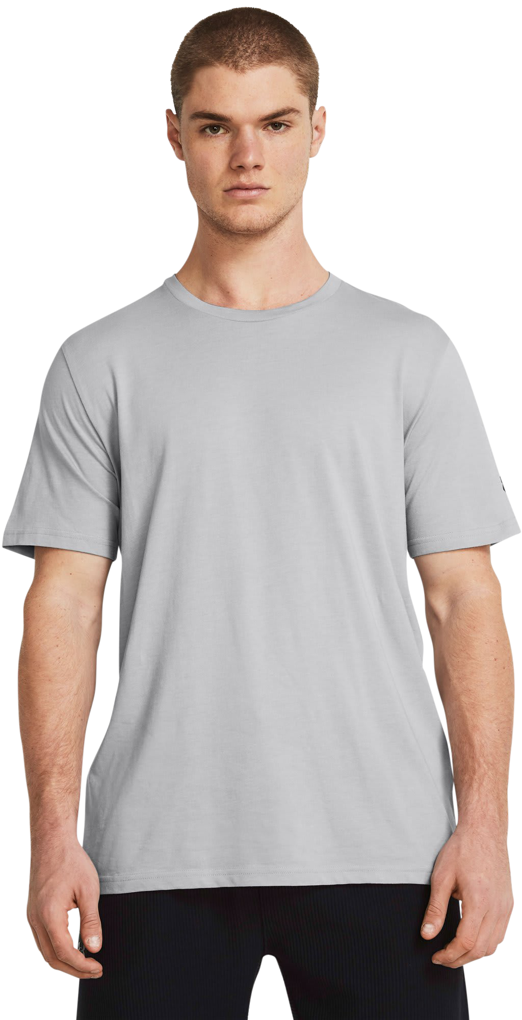 Image of Under Armour Athletics Short-Sleeve Shirt - Mod Gray Medium Heather/Black
