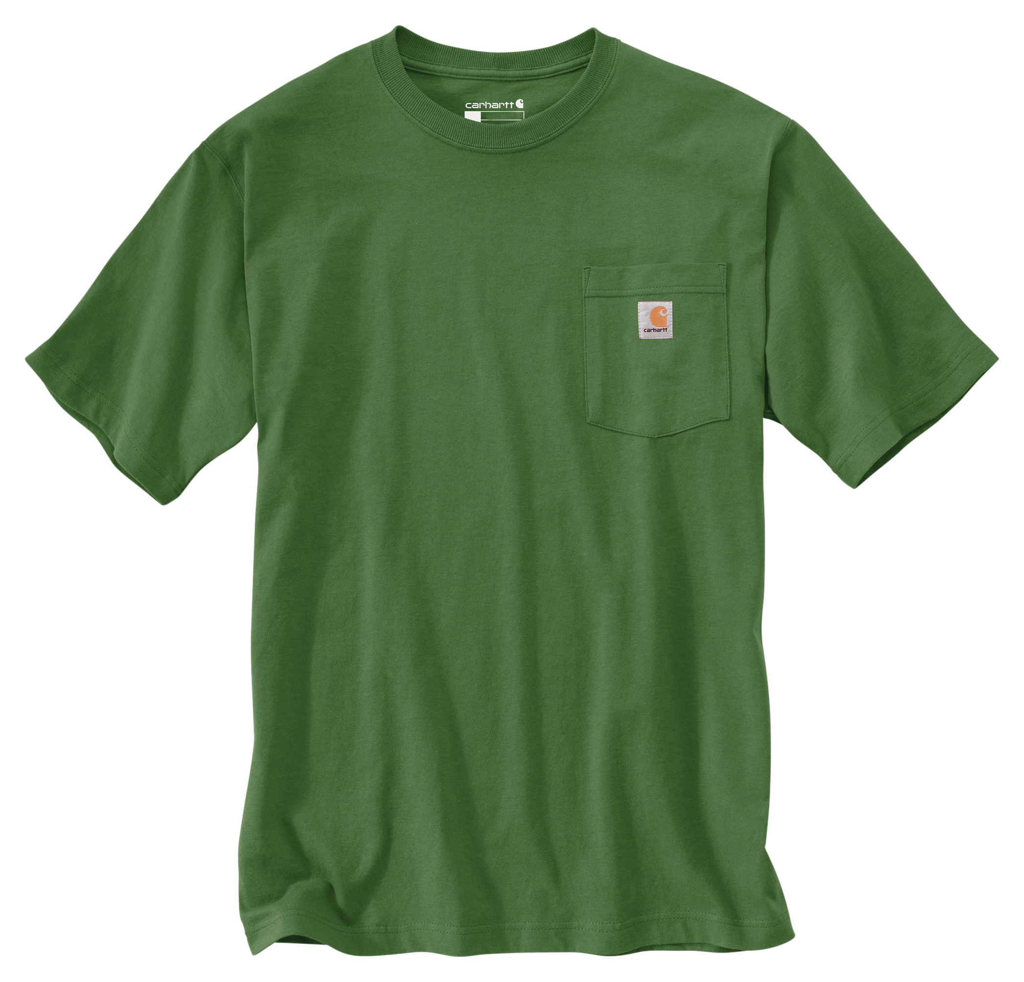 Image of Carhartt Loose-Fit Heavyweight Short-Sleeve Pocket T-Shirt - Harvest Sage Heather