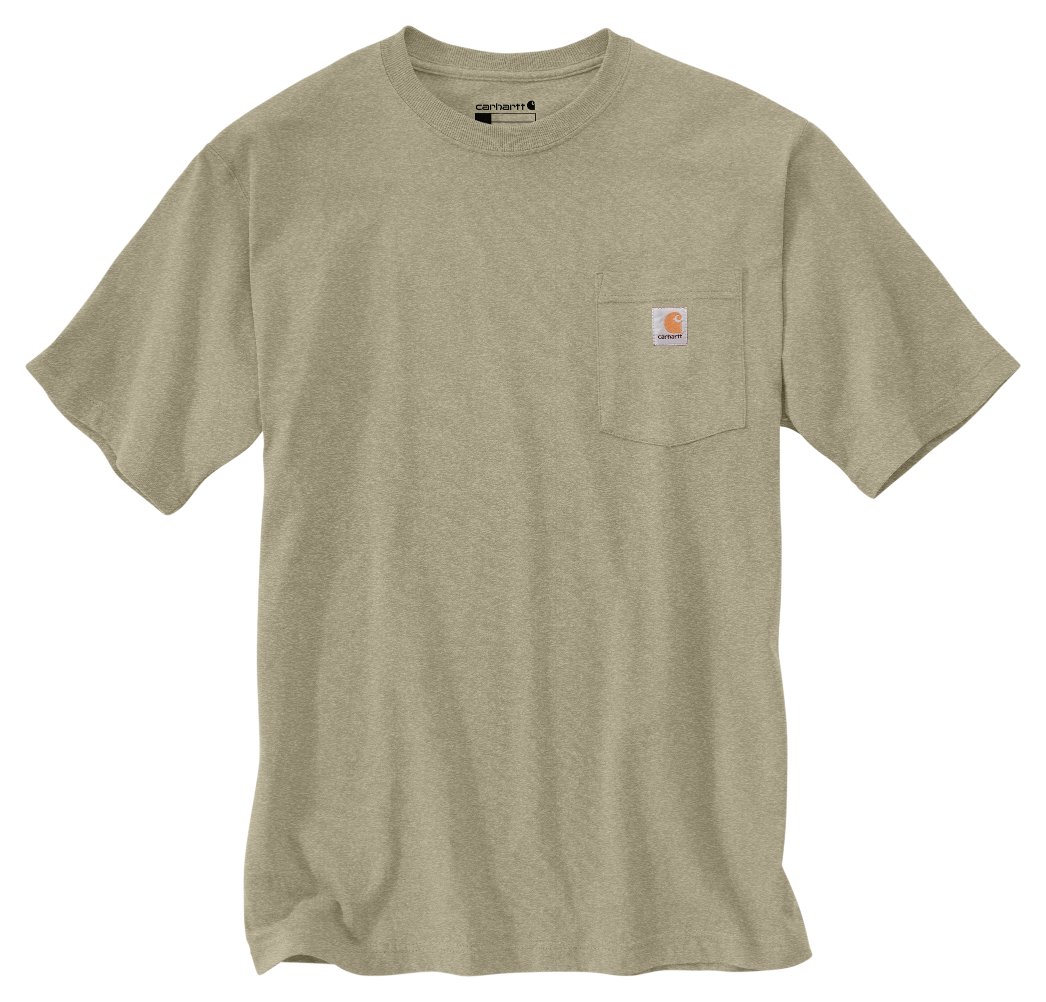 Image of Carhartt Loose-Fit Heavyweight Short-Sleeve Pocket T-Shirt - Faded Fatigue