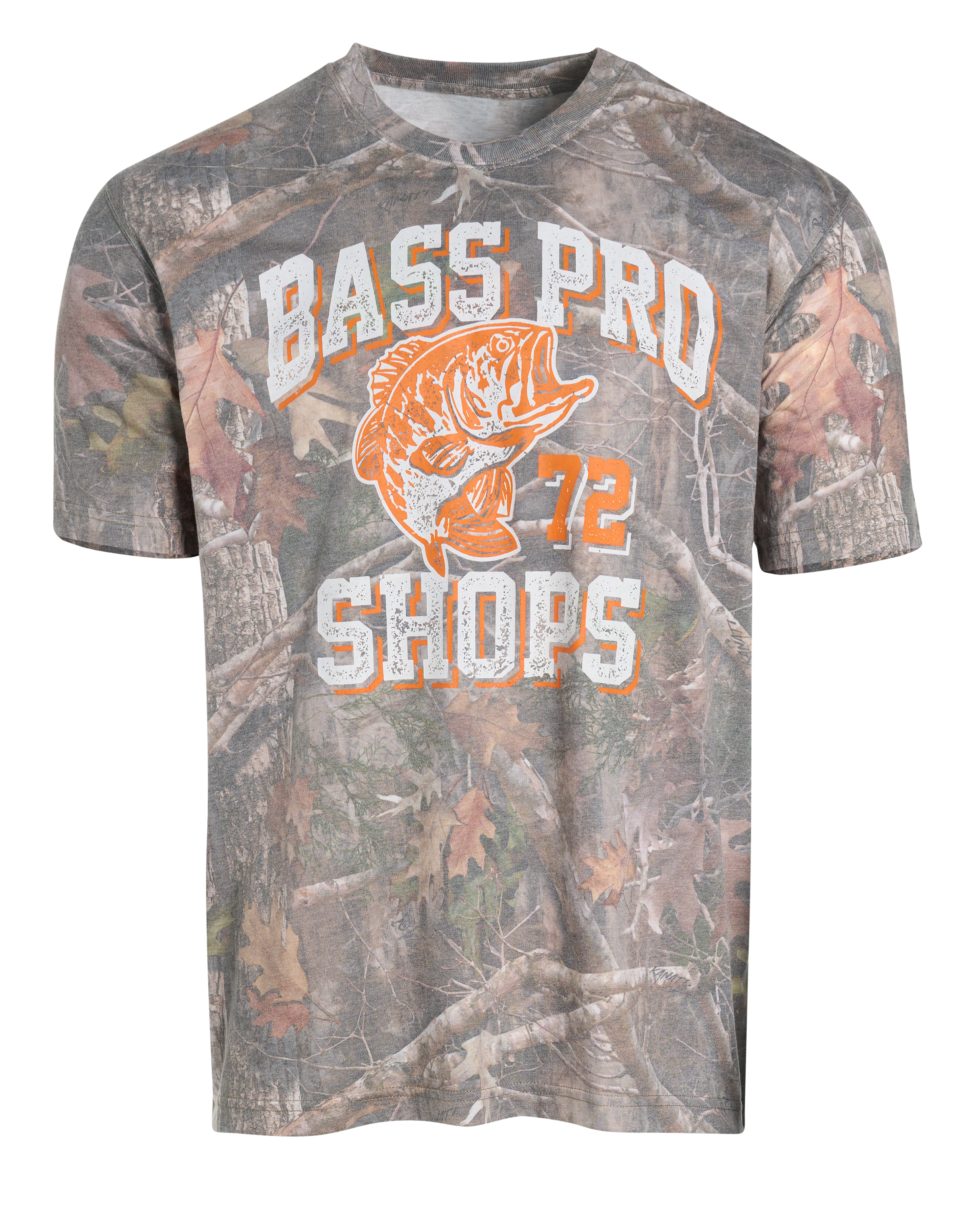 Image of Bass Pro Shops TrueTimber Varsity '72 Faded Wash Short-Sleeve T-Shirt