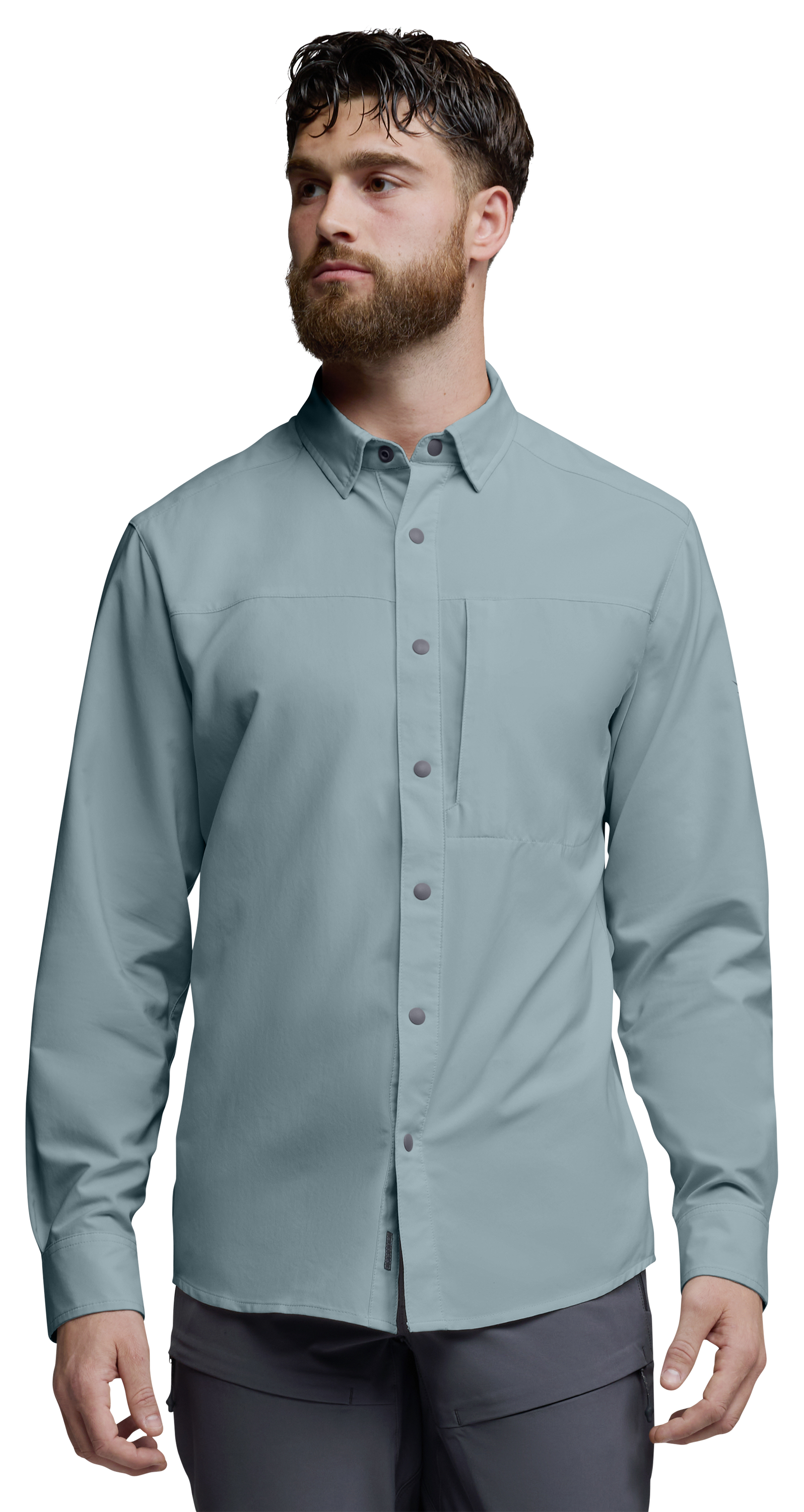 Image of SITKA Guard Sun Long-Sleeve Snap-Down Shirt - Gravel Blue