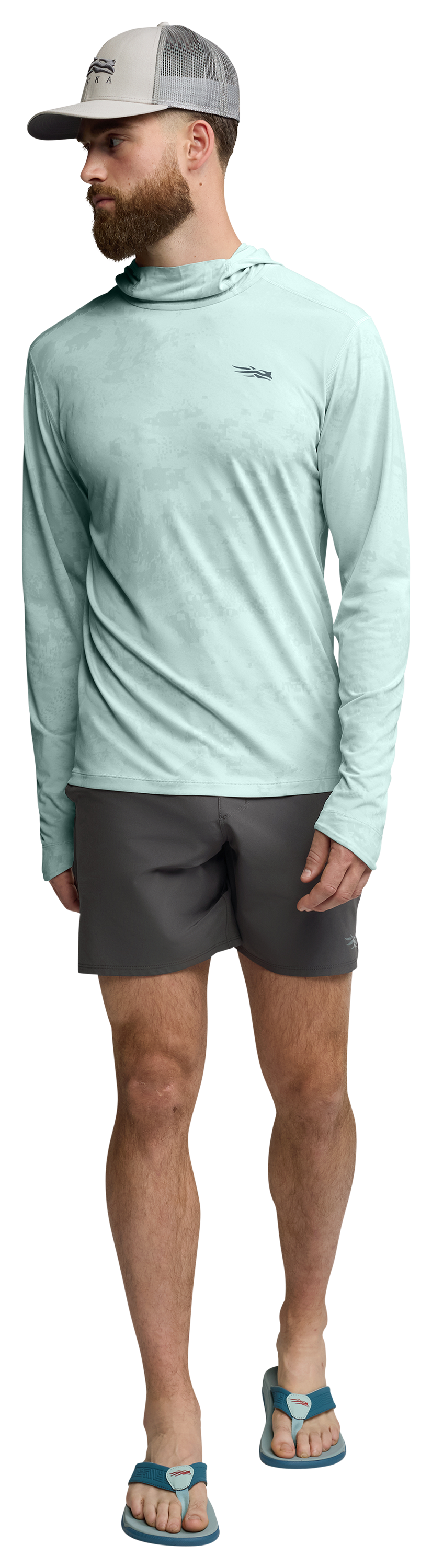 Image of SITKA Radiant Sun Hoodie - Saltwater Blue Camo