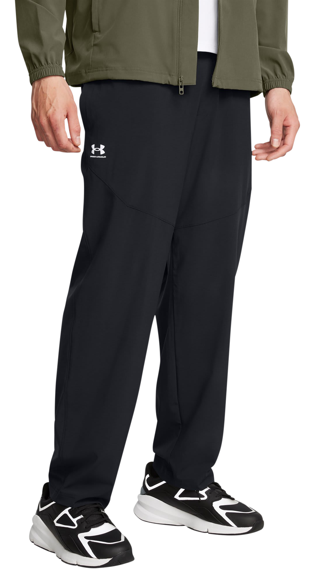 Image of Under Armour Vibe Woven Pants - Black/White