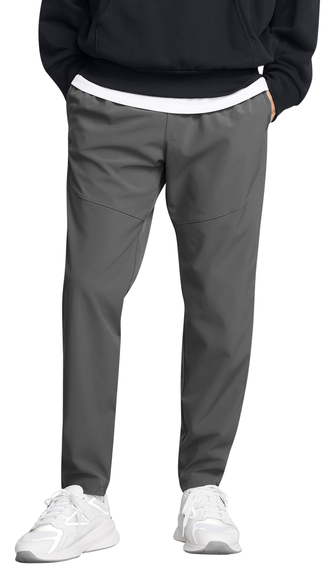 Image of Under Armour Vibe Woven Pants - Castlerock/Black
