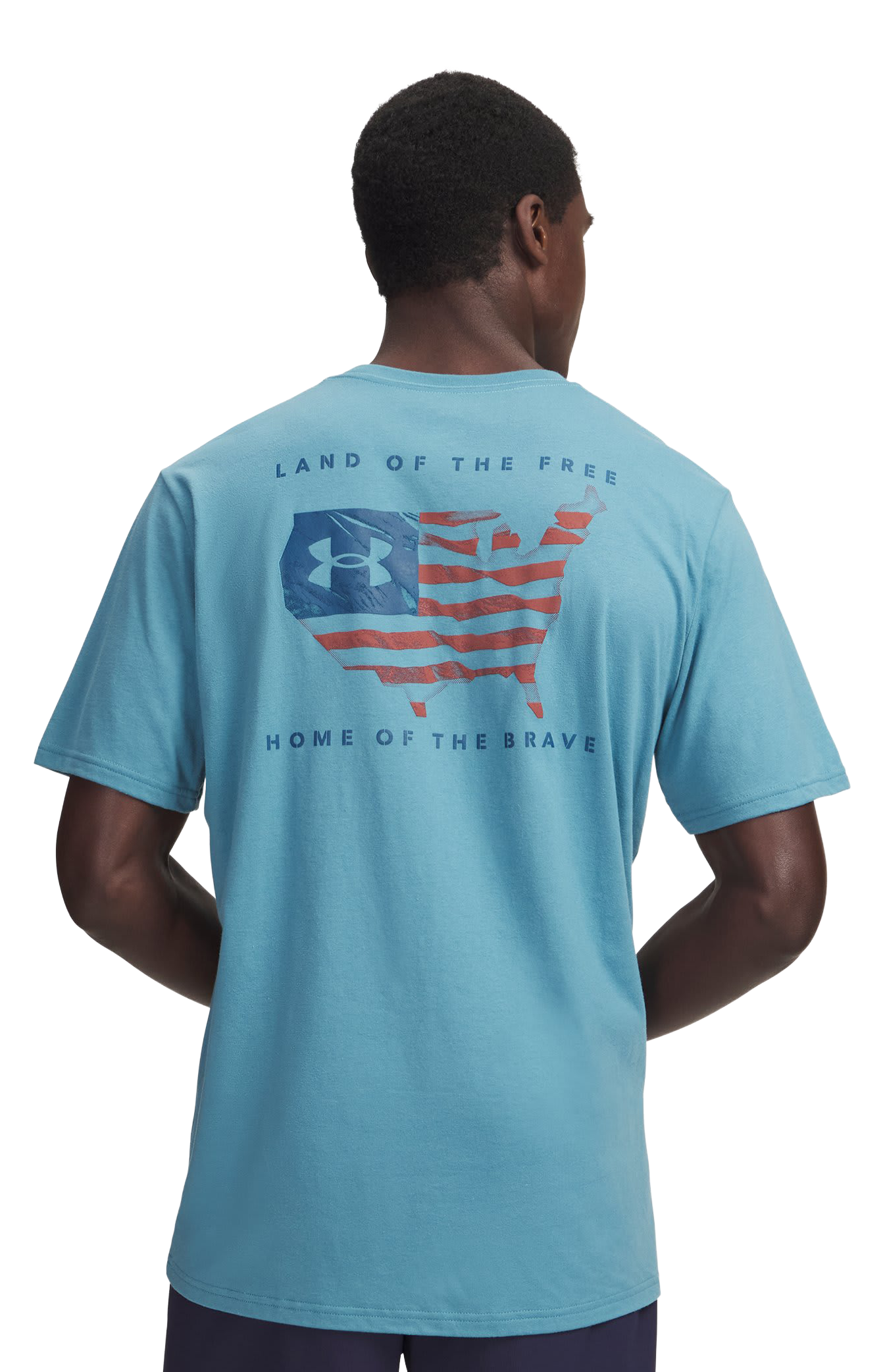 Image of Under Armour Freedom Flag USA Short-Sleeve T-Shirt - Boundless Blue/Wham Blue