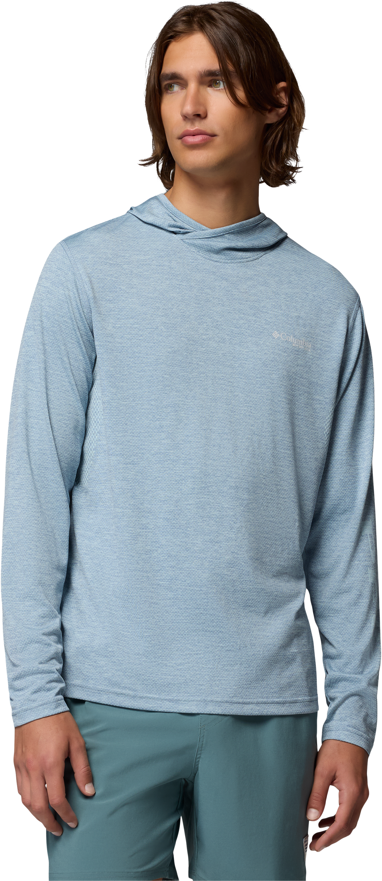 Image of Columbia PFG Terminal Tech Hoodie - Dockside Blue
