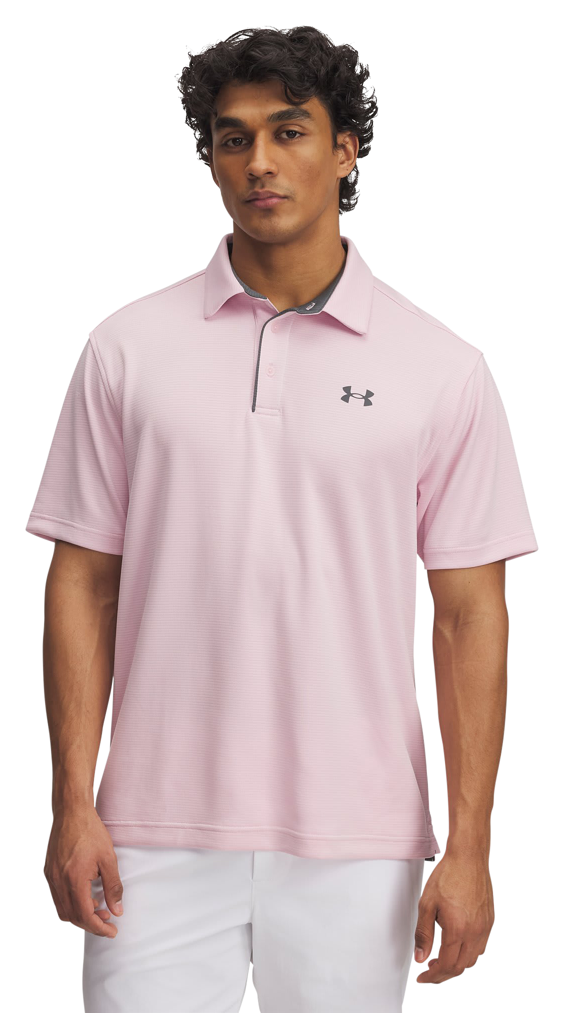 Under Armour Under Armour Tech Short-Sleeve Polo - Prime Pink/Pitch Gray - $39.98 at Bass Pro Shops