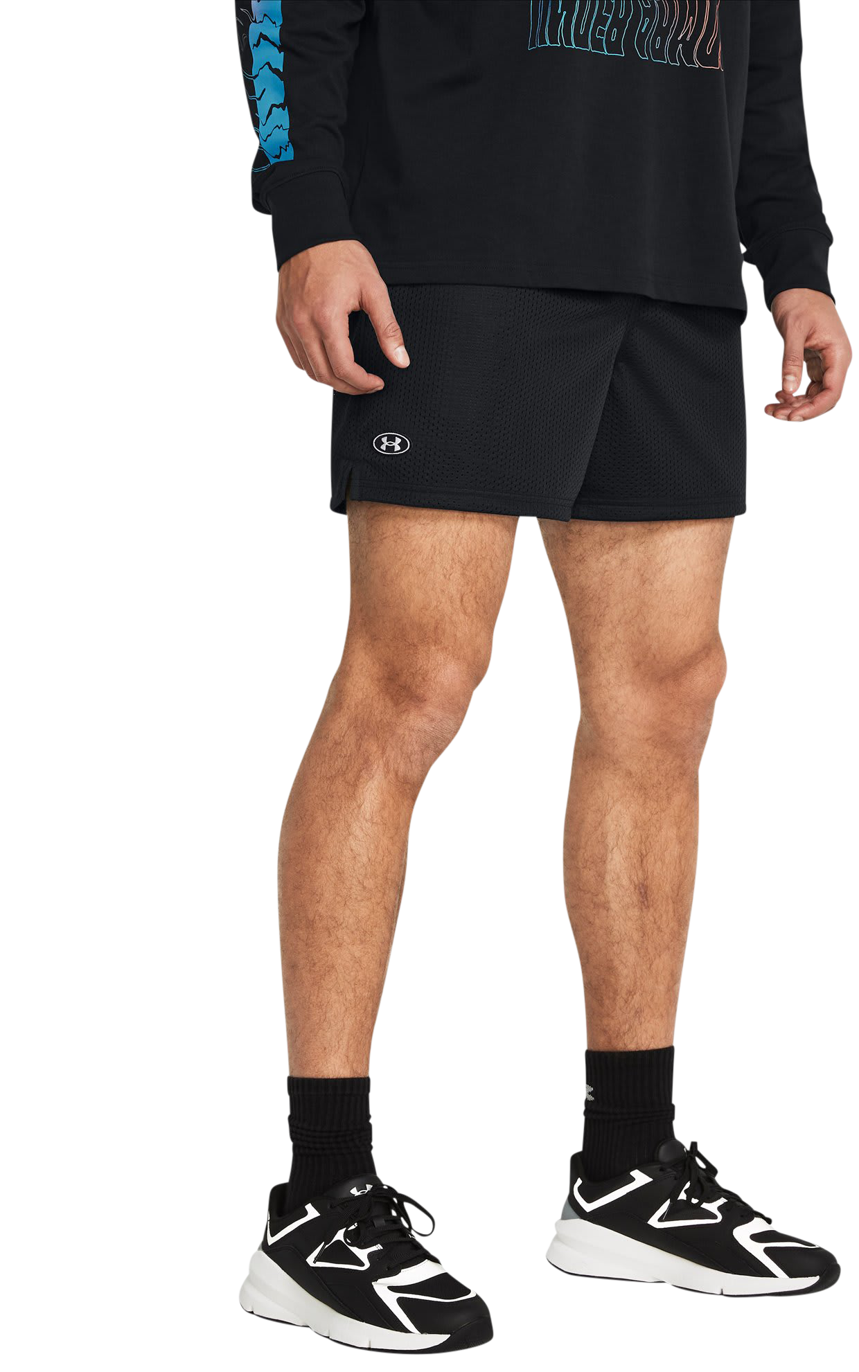 Image of Under Armour Icon Mesh Shorts - Black/White