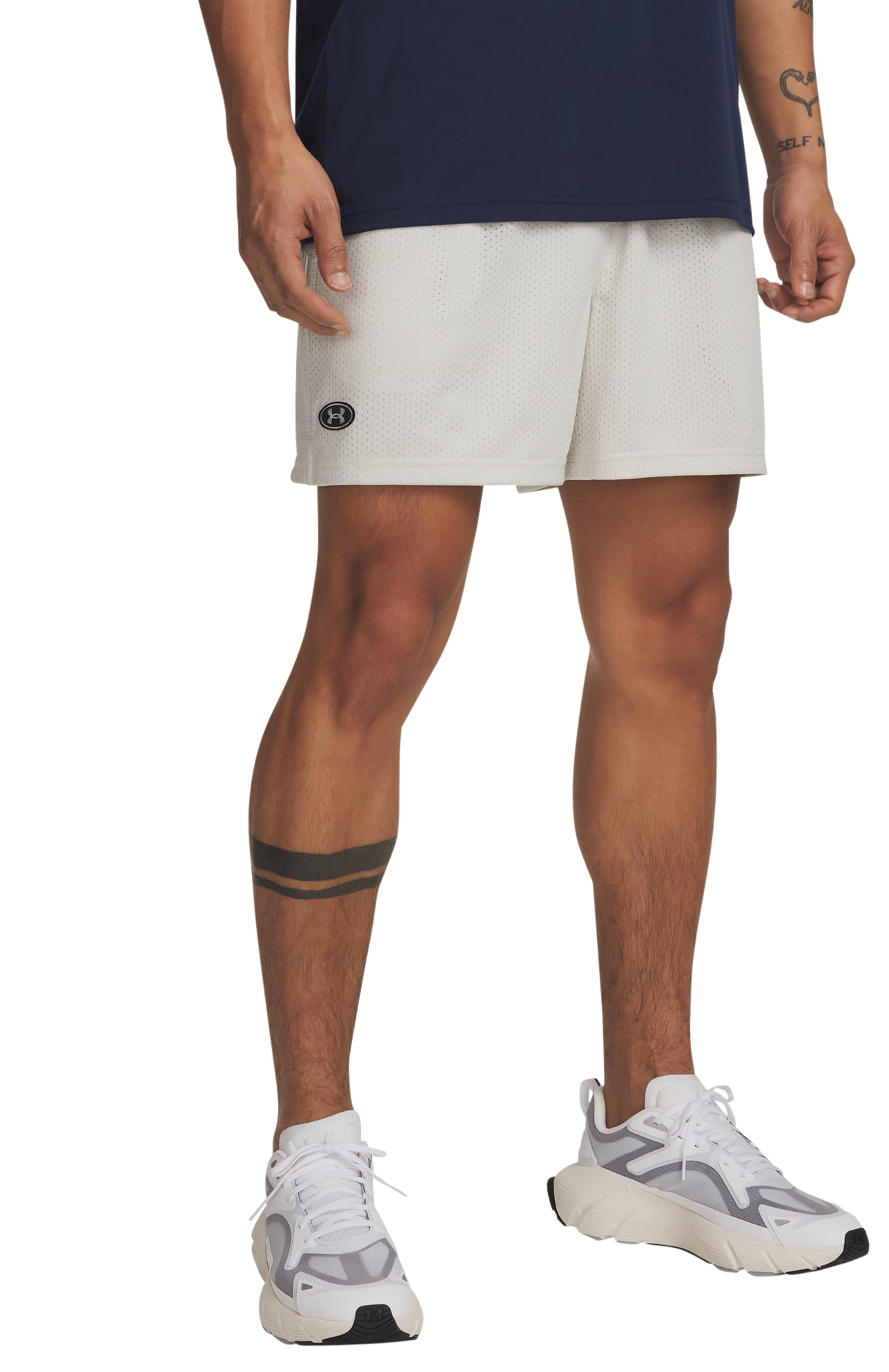 Image of Under Armour Icon Mesh Shorts - Summit White/White