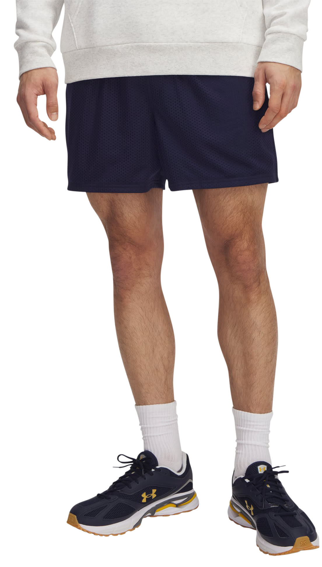 Image of Under Armour Icon Mesh Shorts - Midnight Navy/White