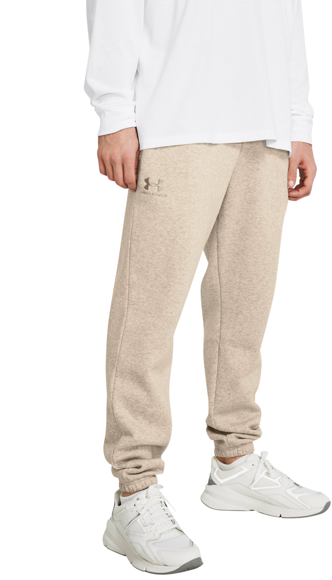 Image of Under Armour Icon Fleece Joggers - Timberwolf Taupe