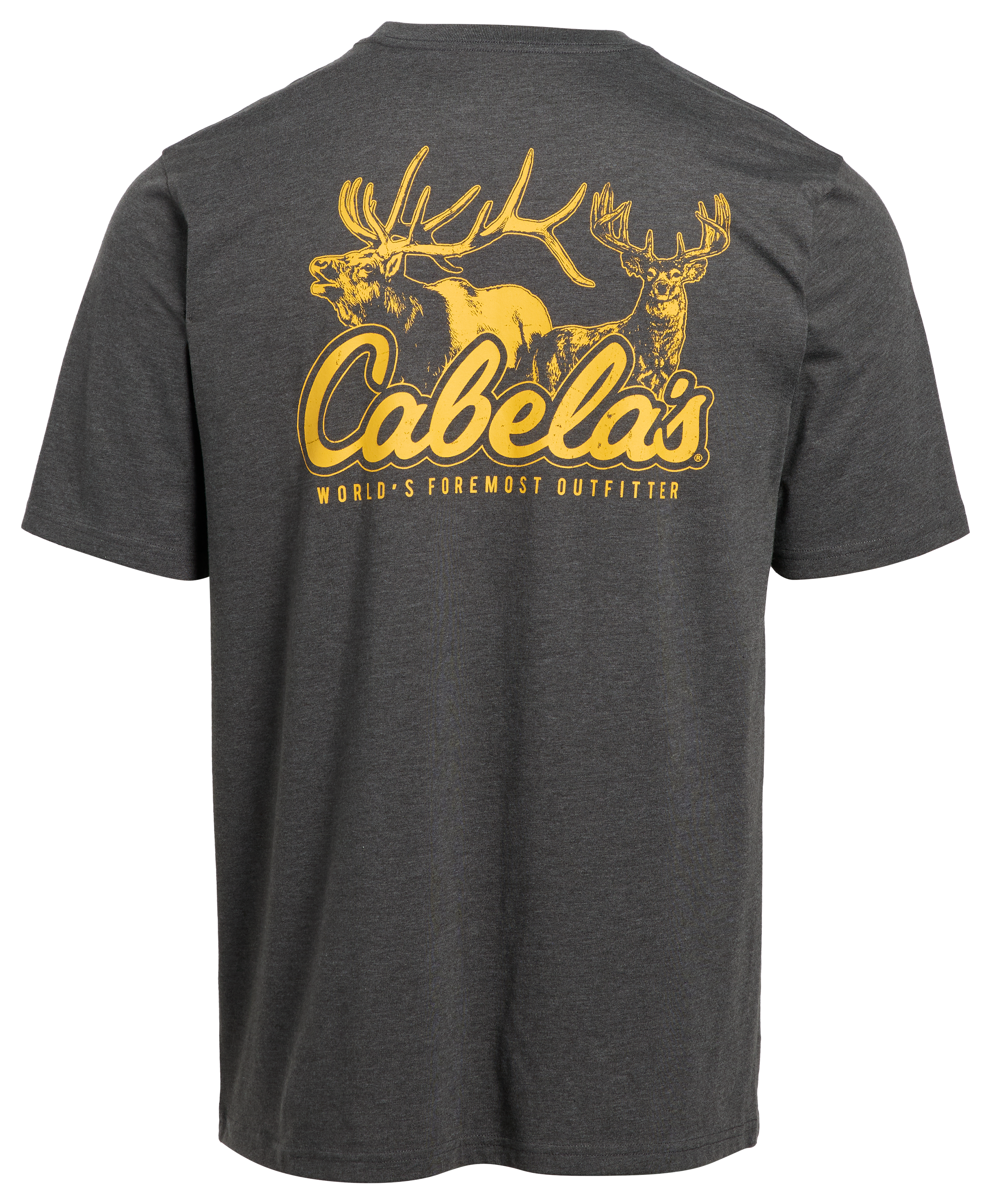 Cabela's Big Game Logo Short-Sleeve T-Shirt - Charcoal Heather
