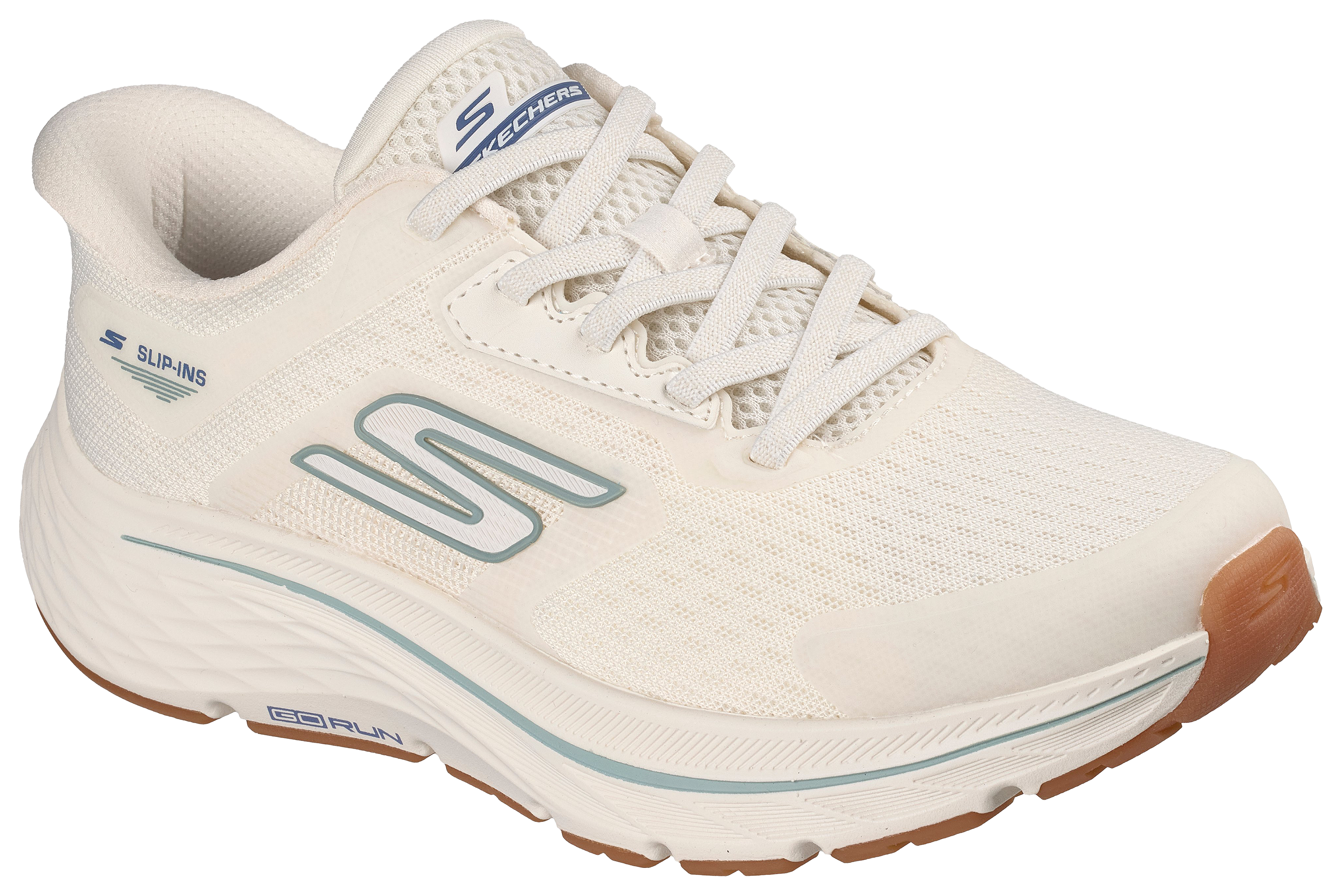 Image of Skechers Slip-ins GO RUN Consistent 3 Athletic Shoes for Women - Off White