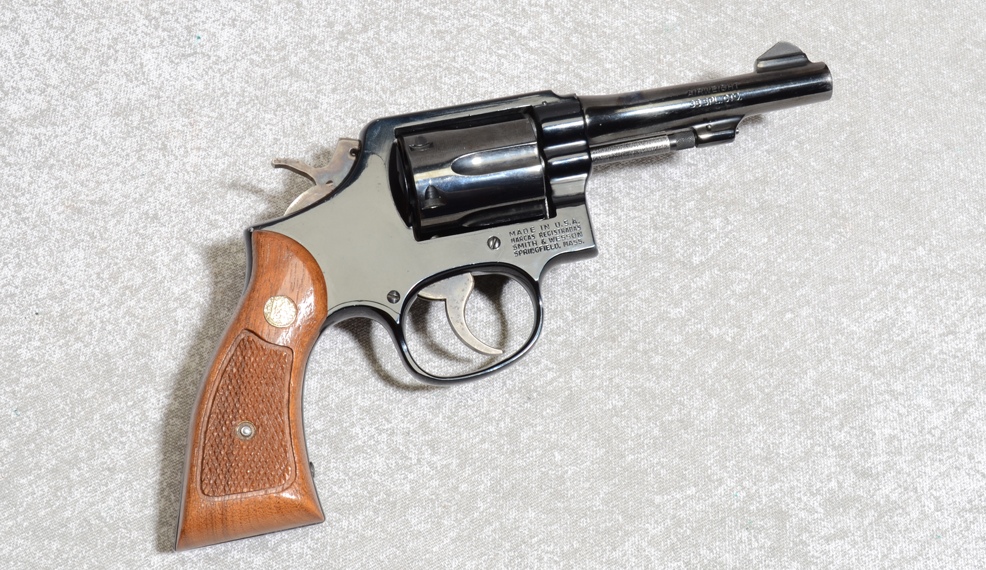Image of "Smith & Wesson 12-3 Revolver, .38 Special, 4"" Barrel, 1 1/4 lbs."