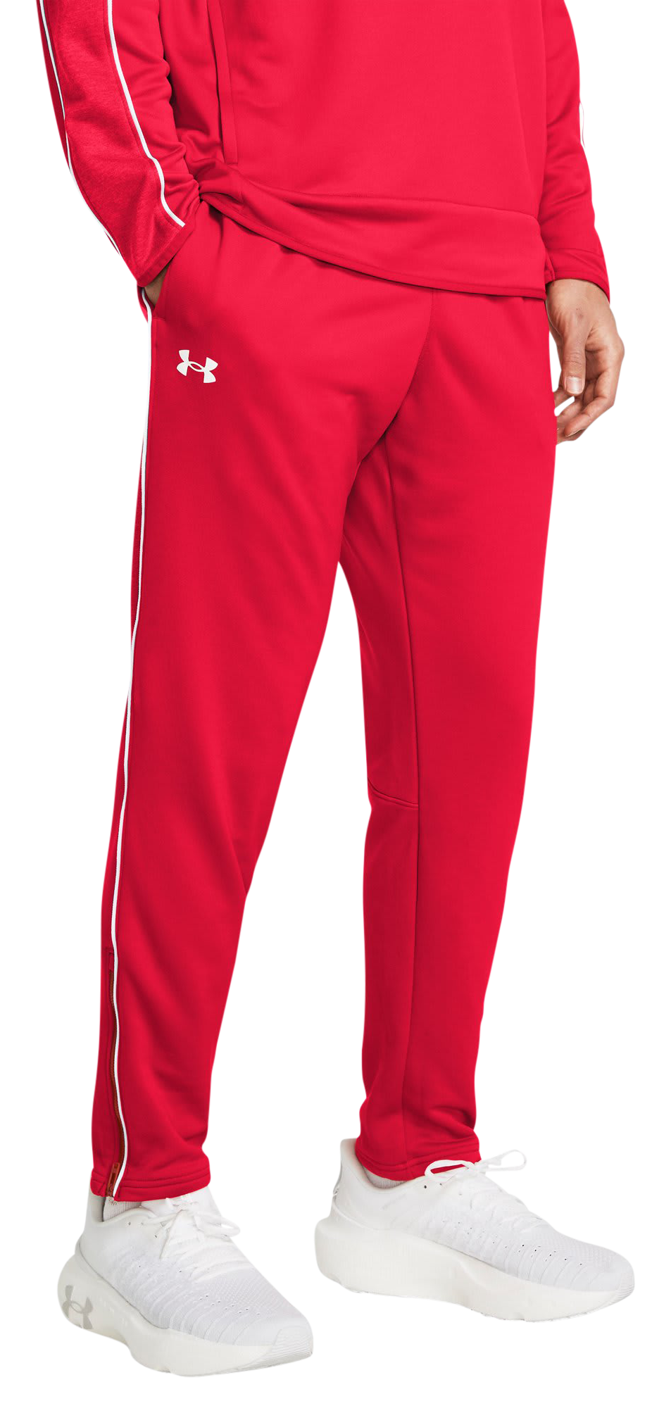 Image of Under Armour Command Warm-Up Pants - Red/White