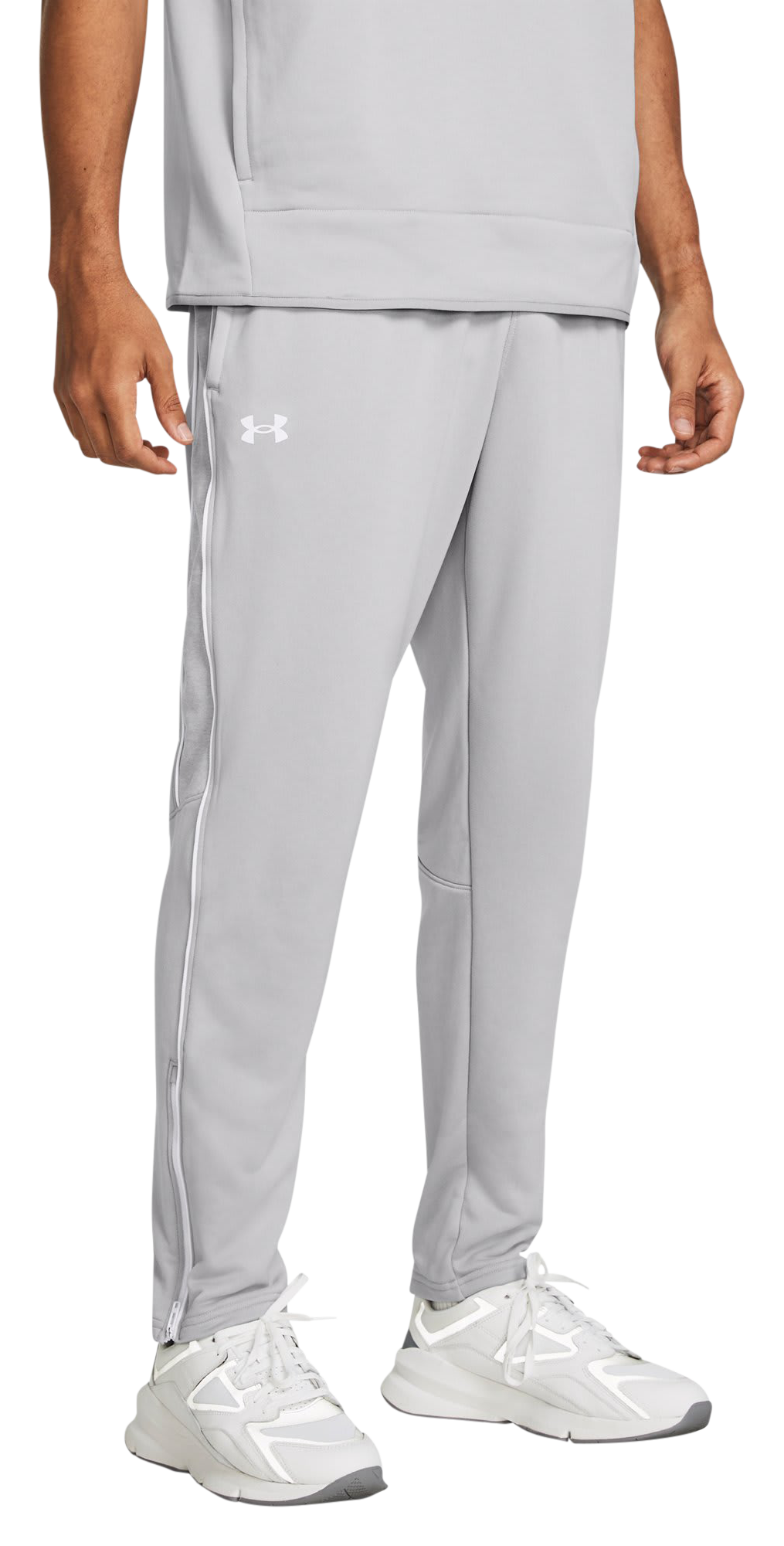 Image of Under Armour Command Warm-Up Pants - Mod Gray/White