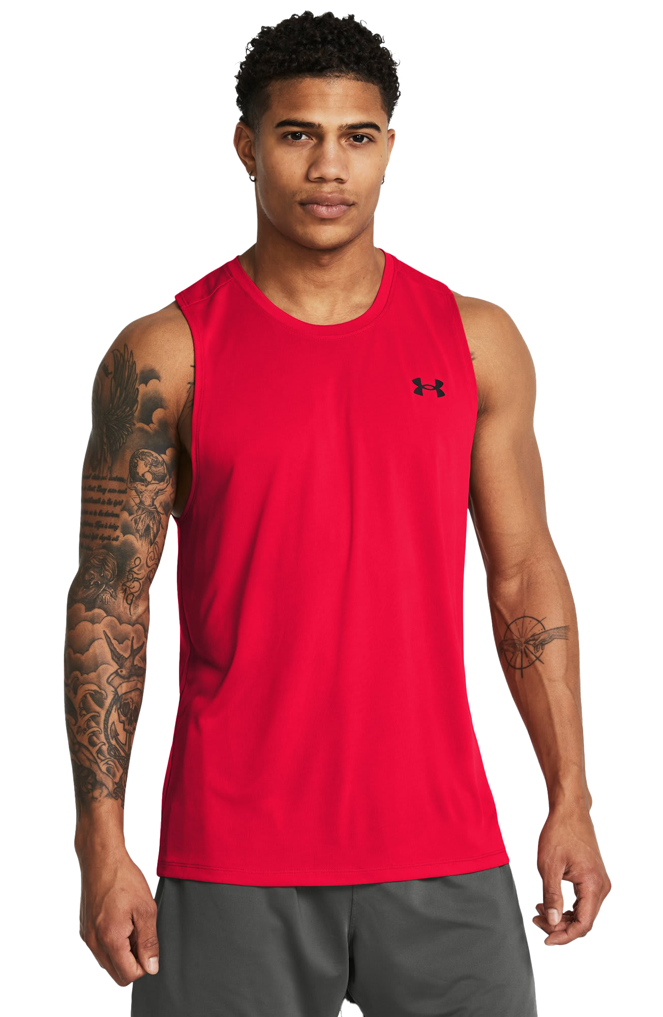 Image of Under Armour Tech Tank Top - Red/Black