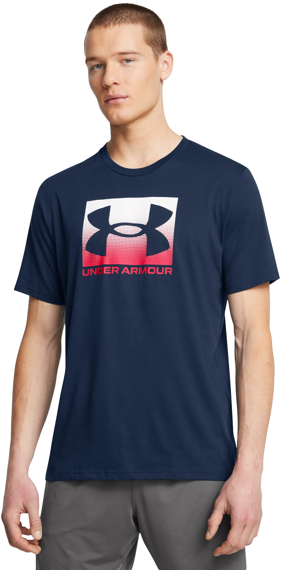 Image of Under Armour Boxed Sports Short-Sleeve Shirt - Academy/Red