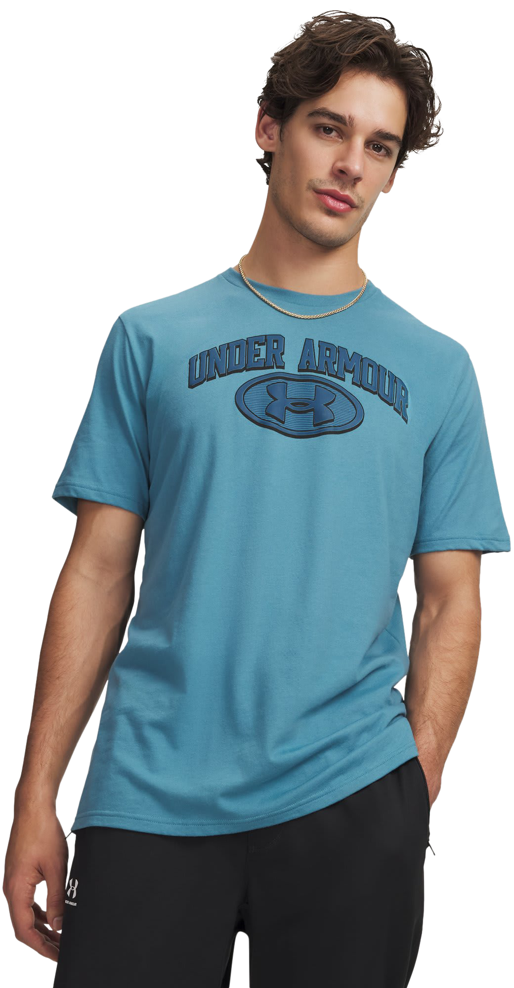 Image of Under Armour Wordmark Locker Tag Short-Sleeve T-Shirt - Boundless Blue/Wham Blue
