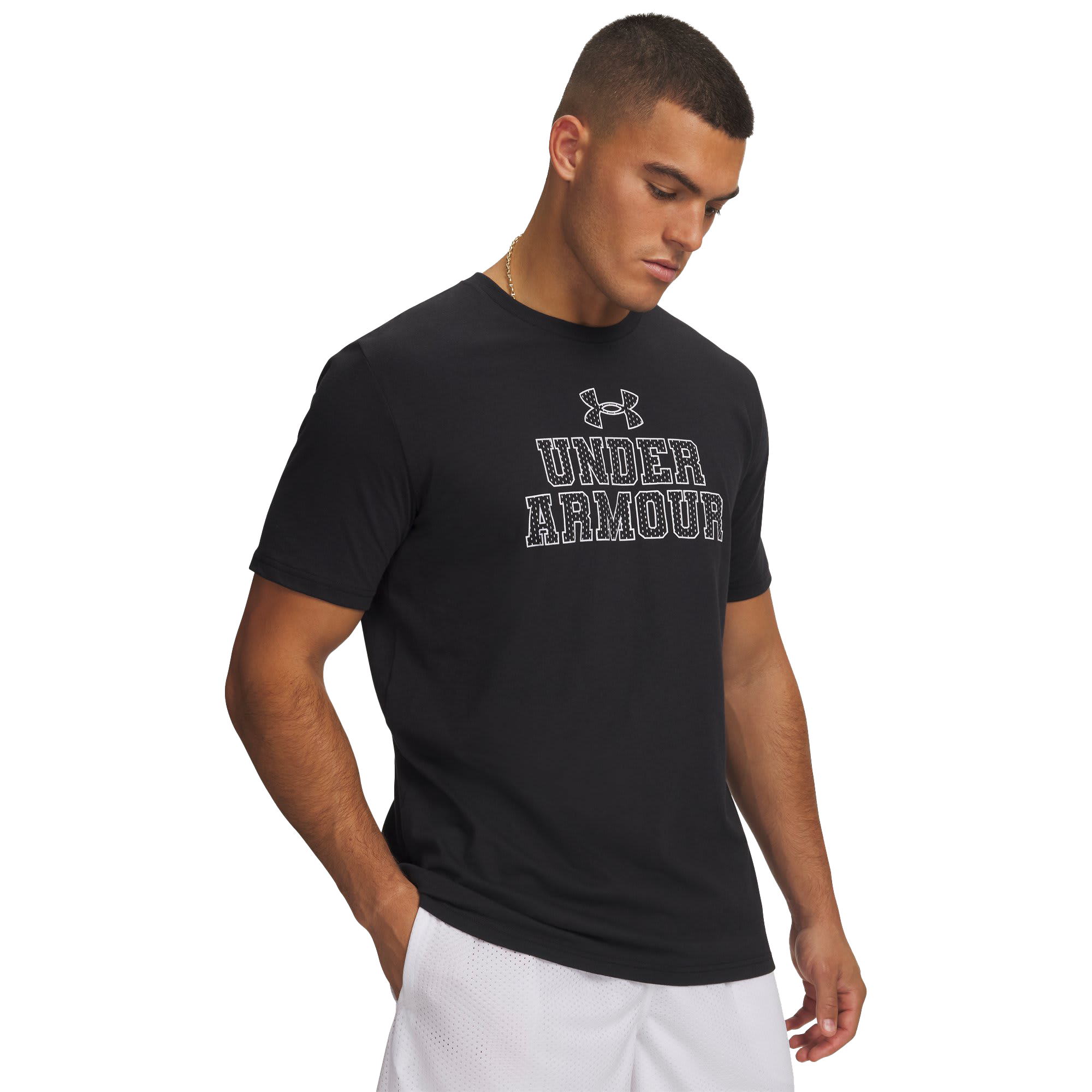 Image of Under Armour Mesh-Wordmark Short-Sleeve T-Shirt