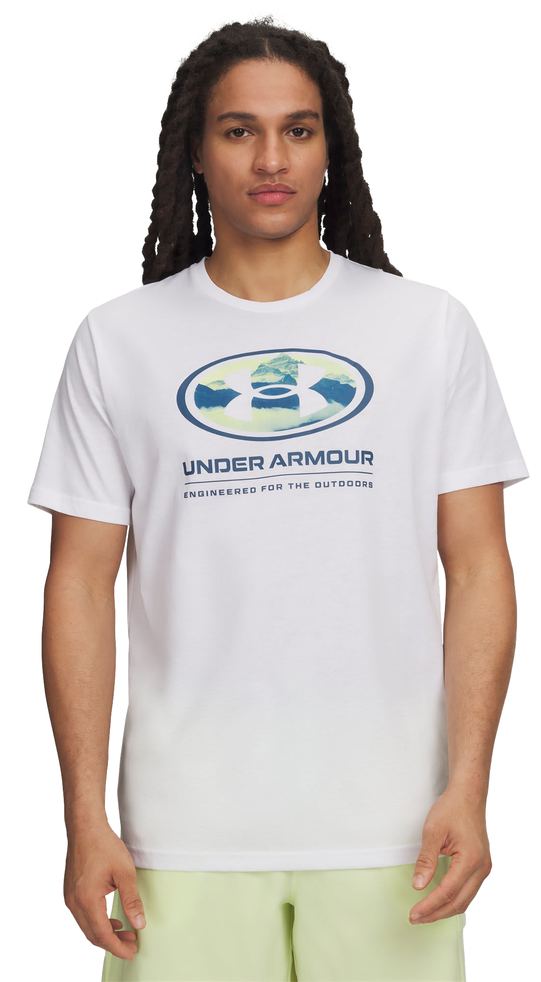Image of Under Armour Lockertag Photo Fill Short-Sleeve T-Shirt - White/Wham Blue