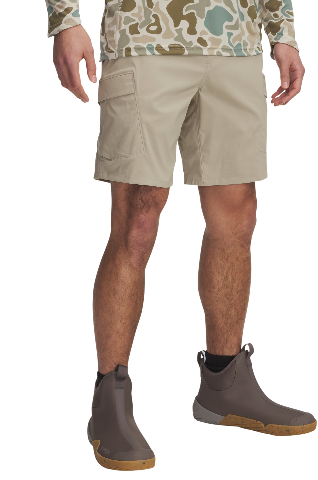 Image of Under Armour Fish Pro 2.0 Cargo Shorts - City Khaki/Stone
