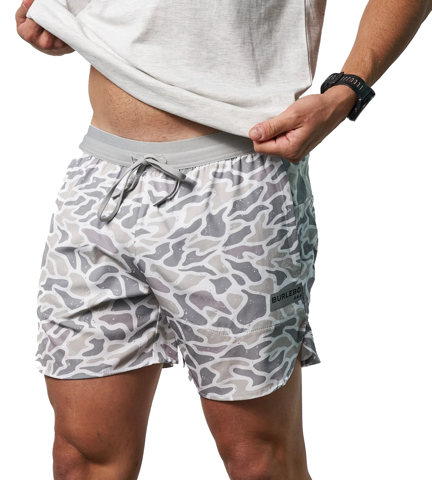 Image of BURLEBO Training Shorts - White Camo